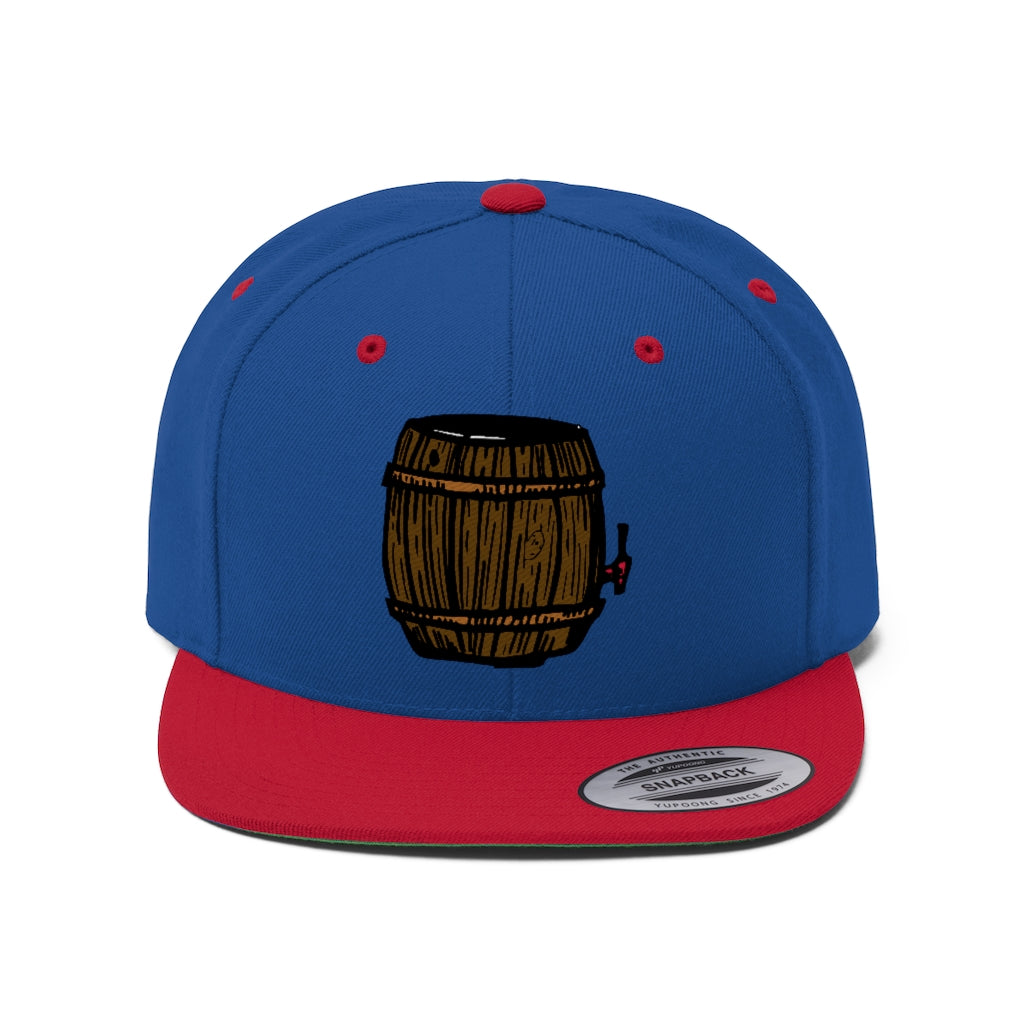 Beer Keg Unisex Flat Bill Hat