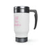 Full Time Grandma Stainless Steel Travel Mug with Handle, 14oz