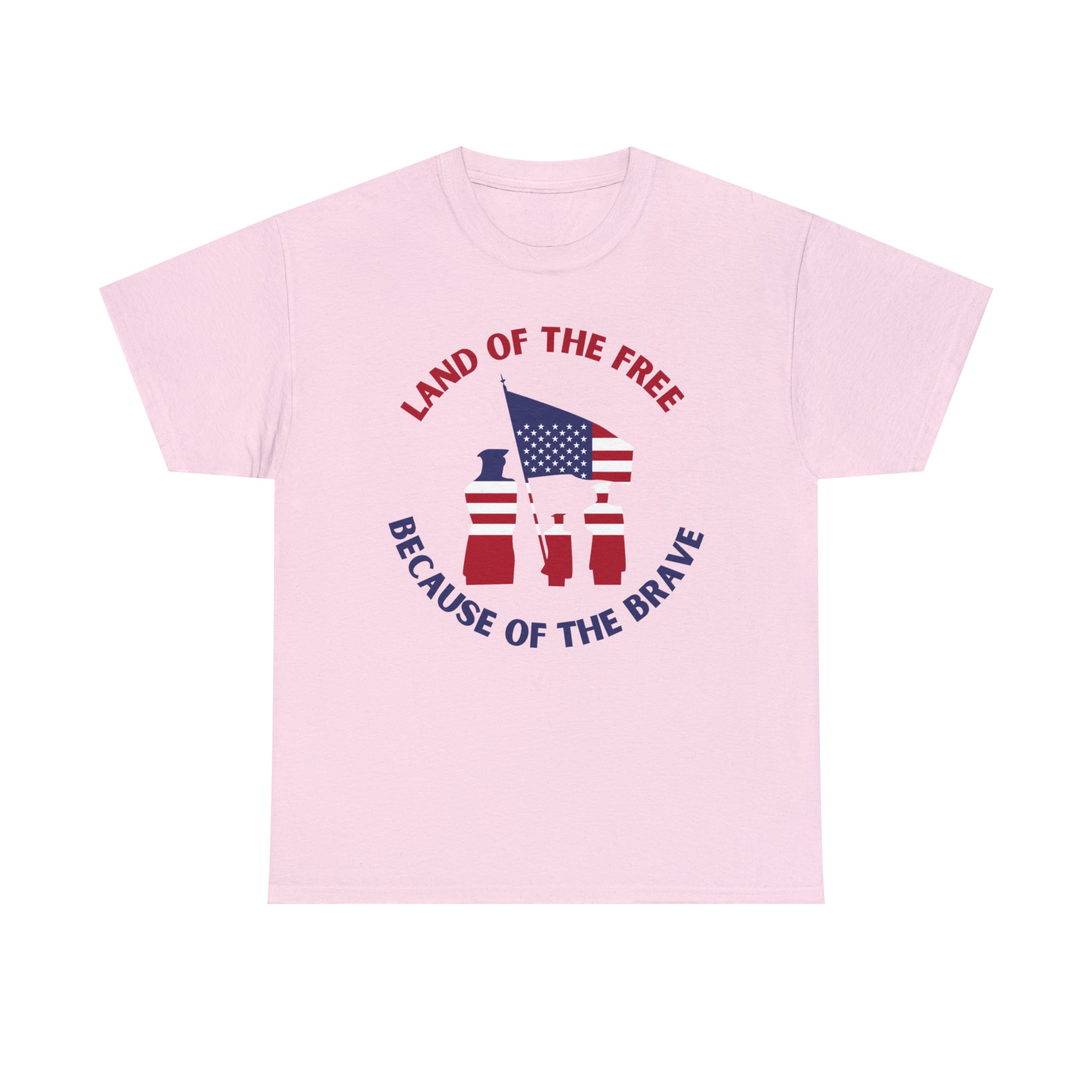 Memorial Day Land of The Free Unisex Heavy Cotton Tee