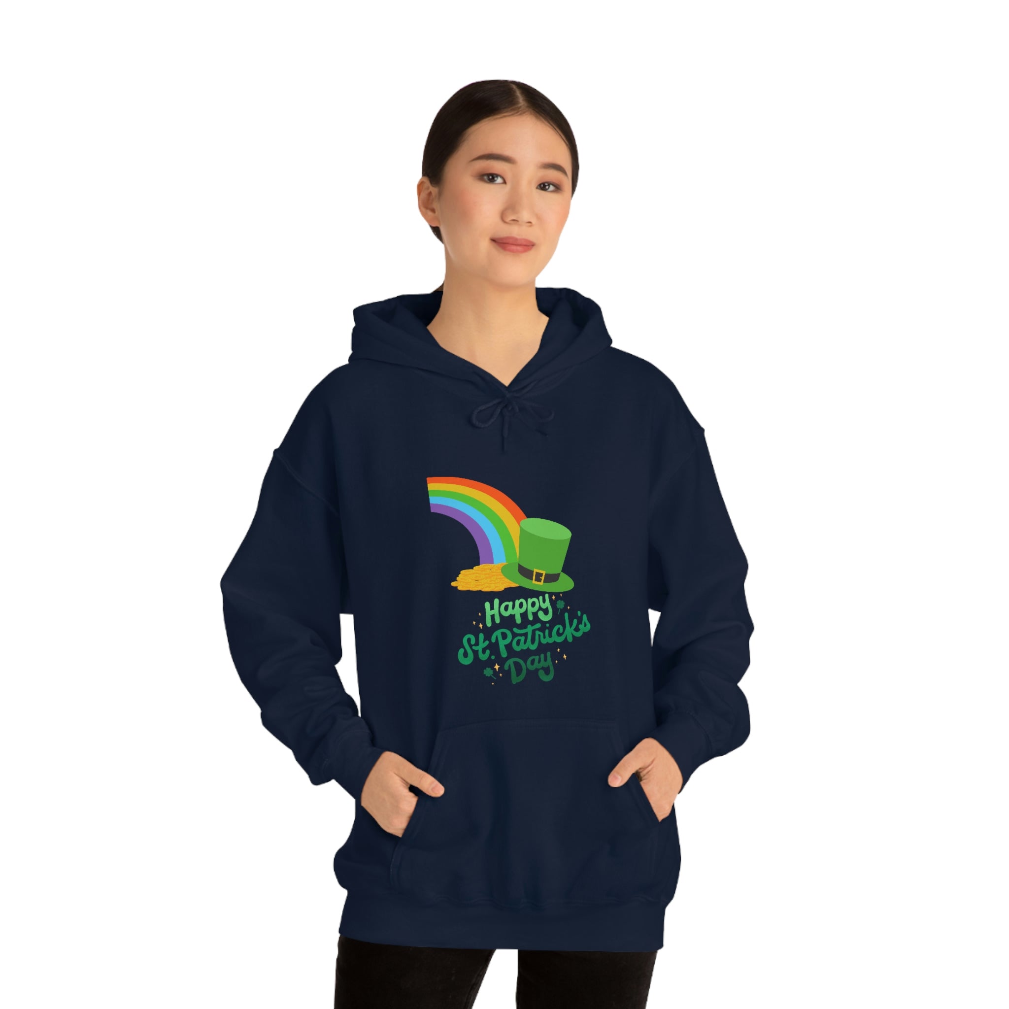 Happy Saint Patrick Day Unisex Heavy Blend™ Hooded Sweatshirt