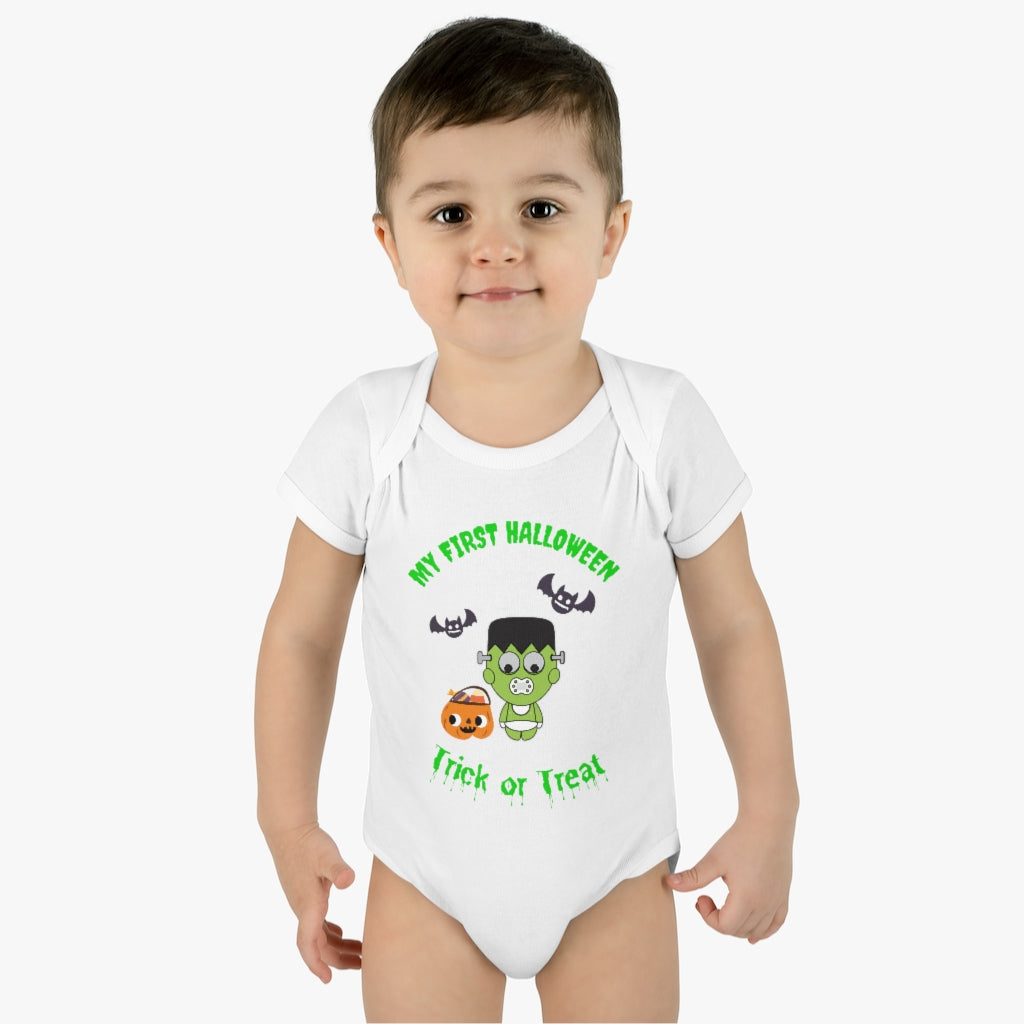 My First Halloween Infant Baby Rib Bodysuit