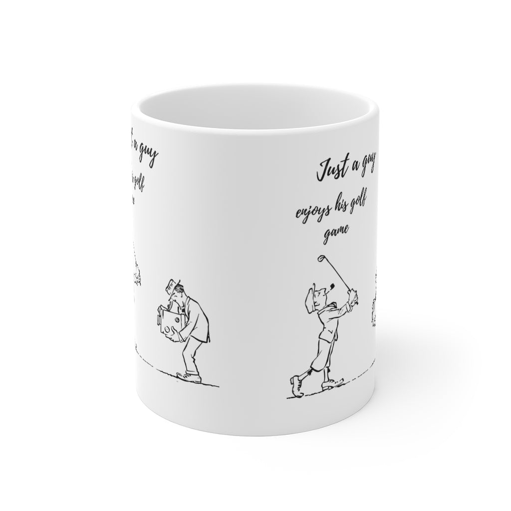 Golfer 11oz White Mug