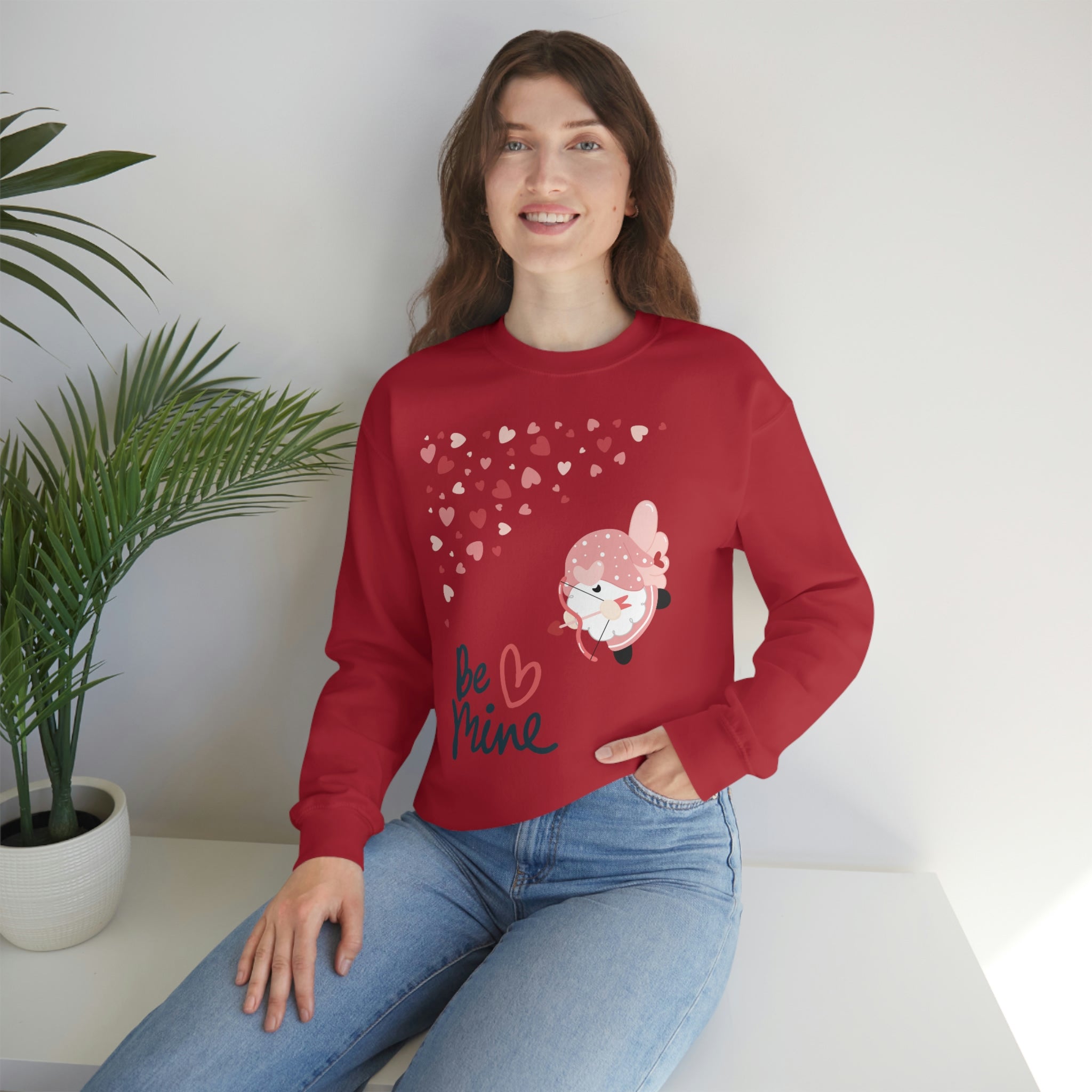 Be Mine Gnome!! Unisex Heavy Blend™ Crewneck Sweatshirt