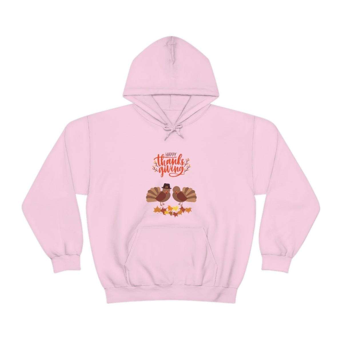 Cute Thanksgiving Turkey Pilgrims Unisex Heavy Blend™ Hooded Sweatshirt