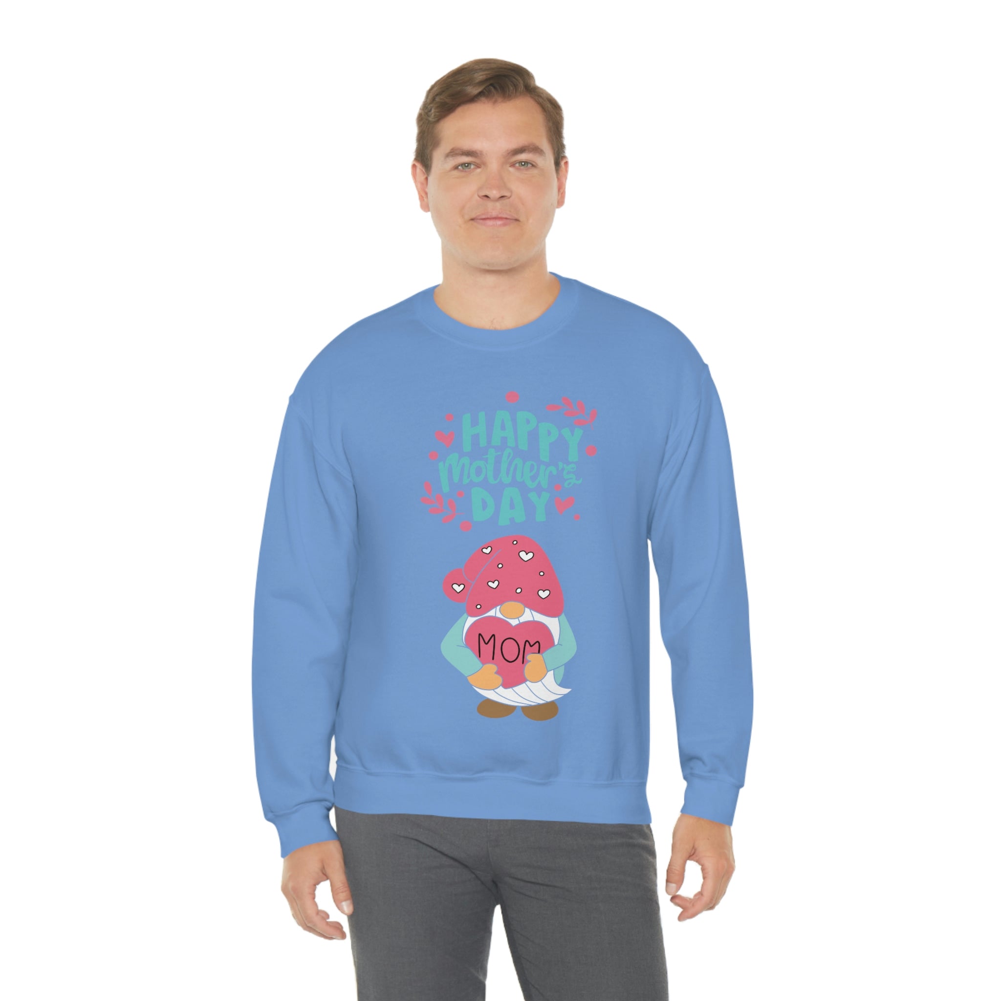 Happy Mother's Day Gnome Unisex Heavy Blend™ Crewneck Sweatshirt