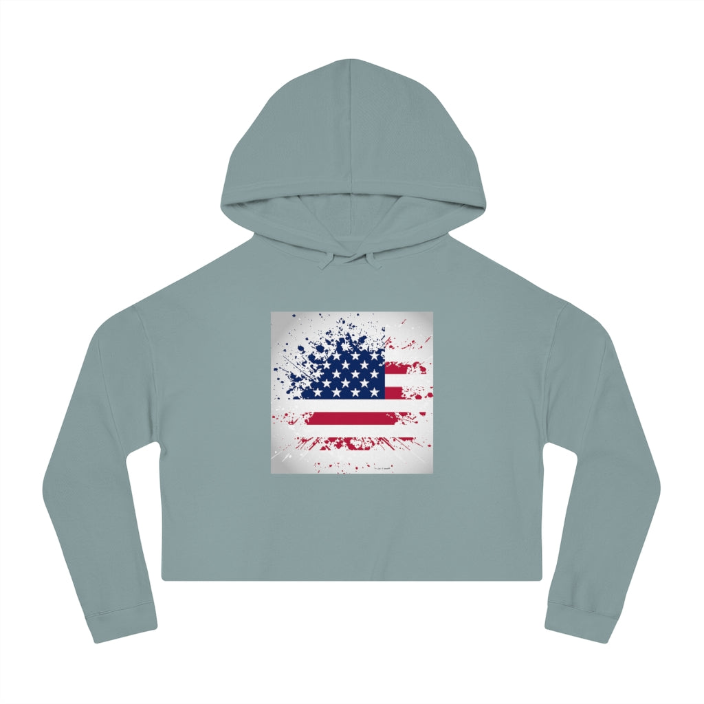 Old Glory Women’s Cropped Hooded Sweatshirt Old Glory