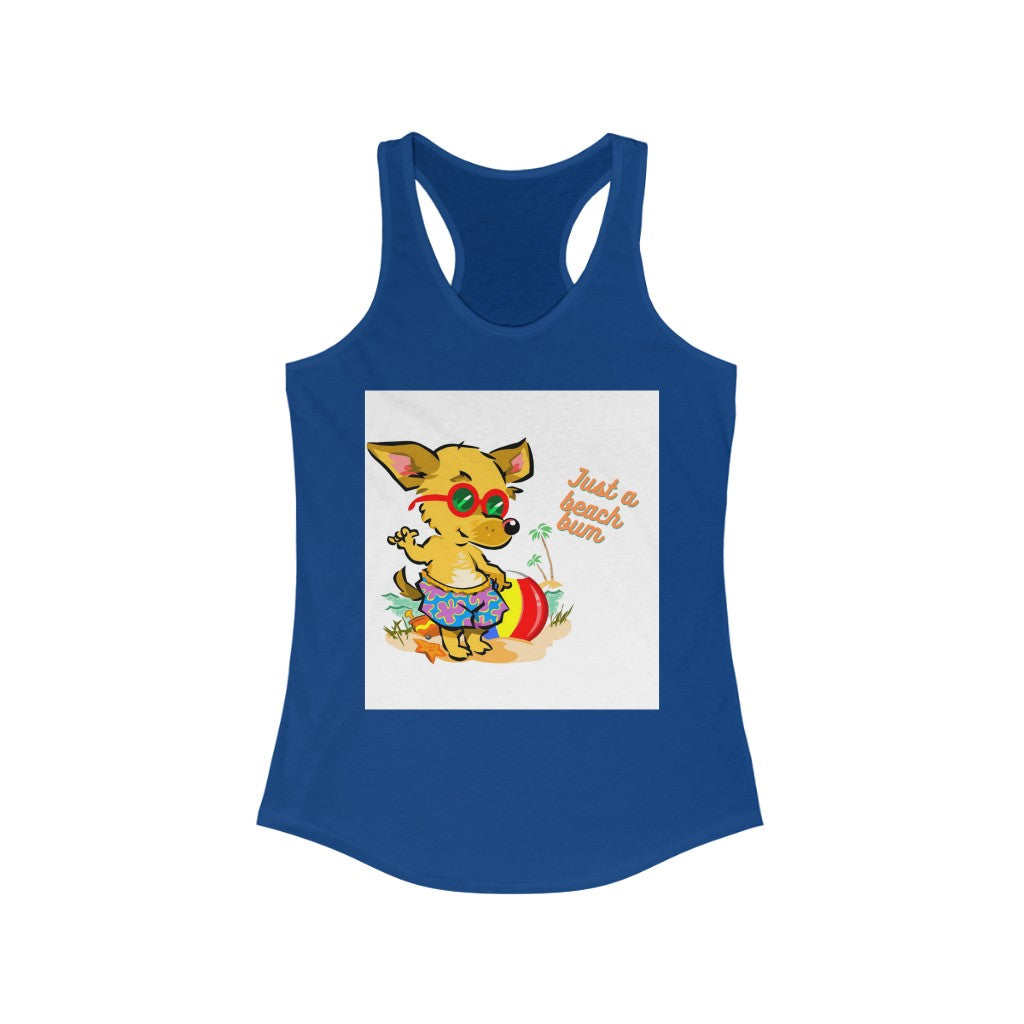 Just A Beach Bum Women's Ideal Racerback Tank