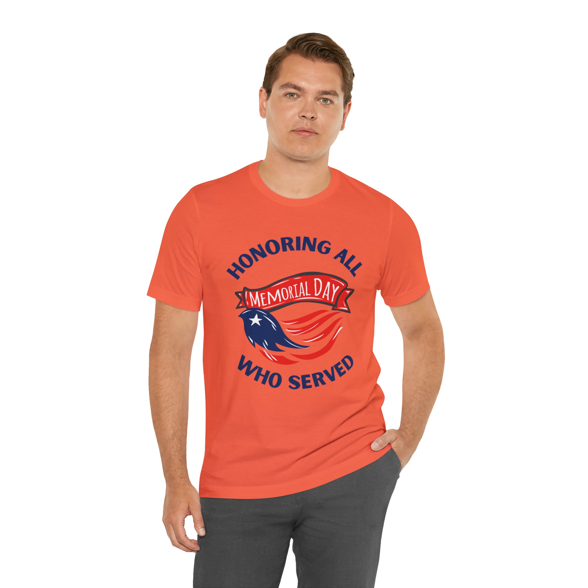 Memorial Day Honoring All Who Served Unisex Jersey Short Sleeve Tee