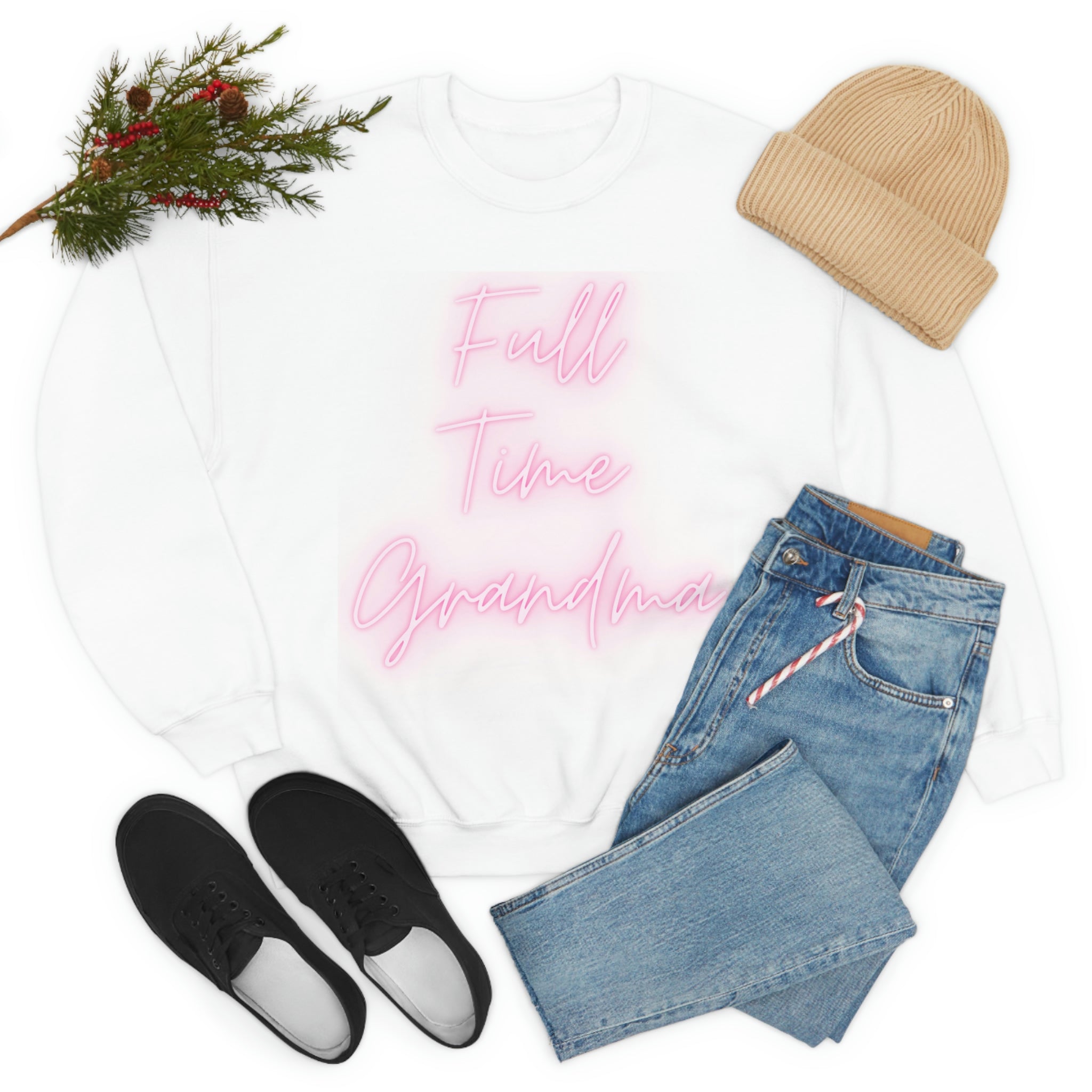 Full Time Grandma Unisex Heavy Blend™ Crewneck Sweatshirt