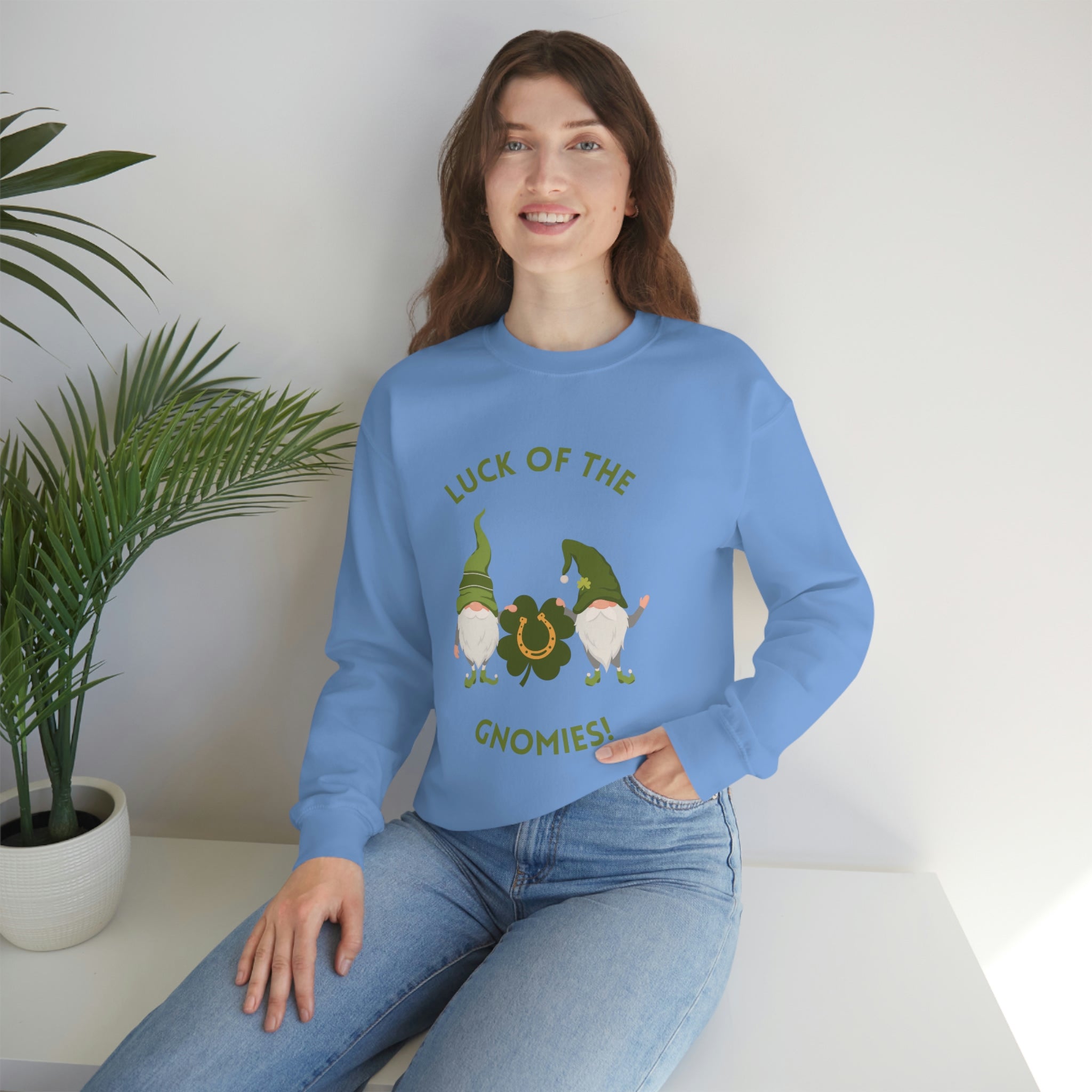 The Luck Of The Gnomies! Unisex Heavy Blend™ Crewneck Sweatshirt