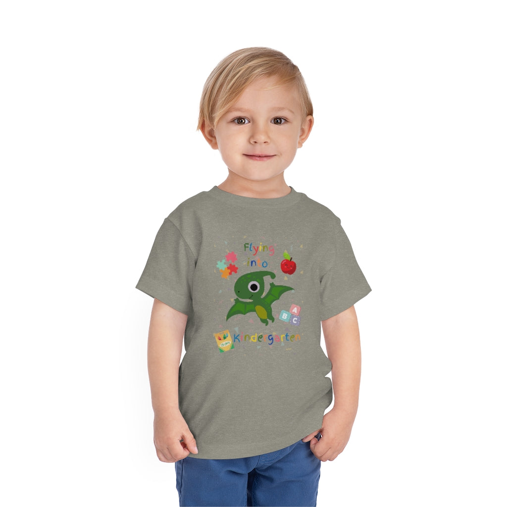 Flying Into Kindergarten Toddler Short Sleeve Tee