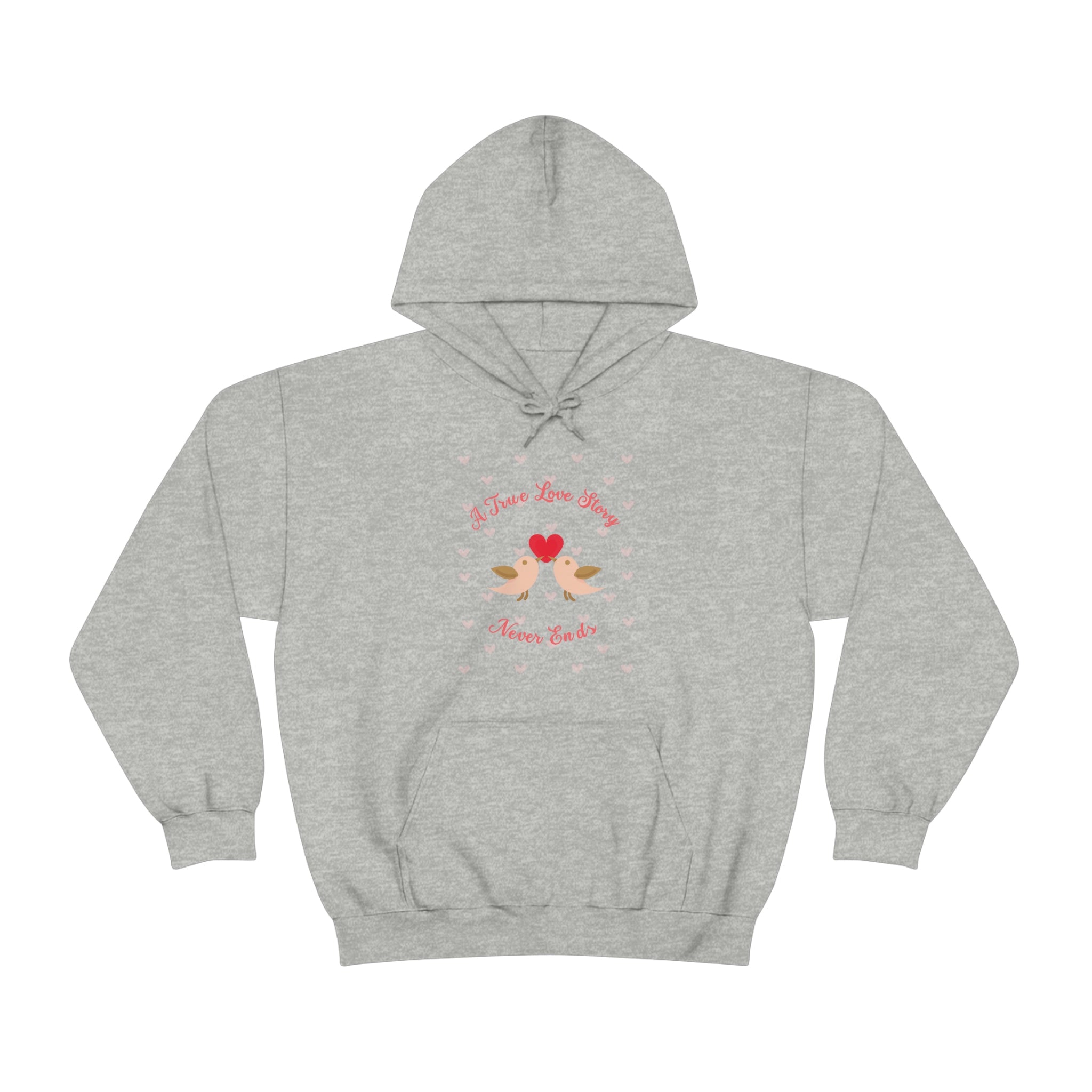 A True Love Story Never Ends Unisex Heavy Blend™ Hooded Sweatshirt