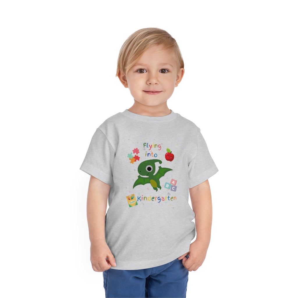 Flying Into Kindergarten Toddler Short Sleeve Tee