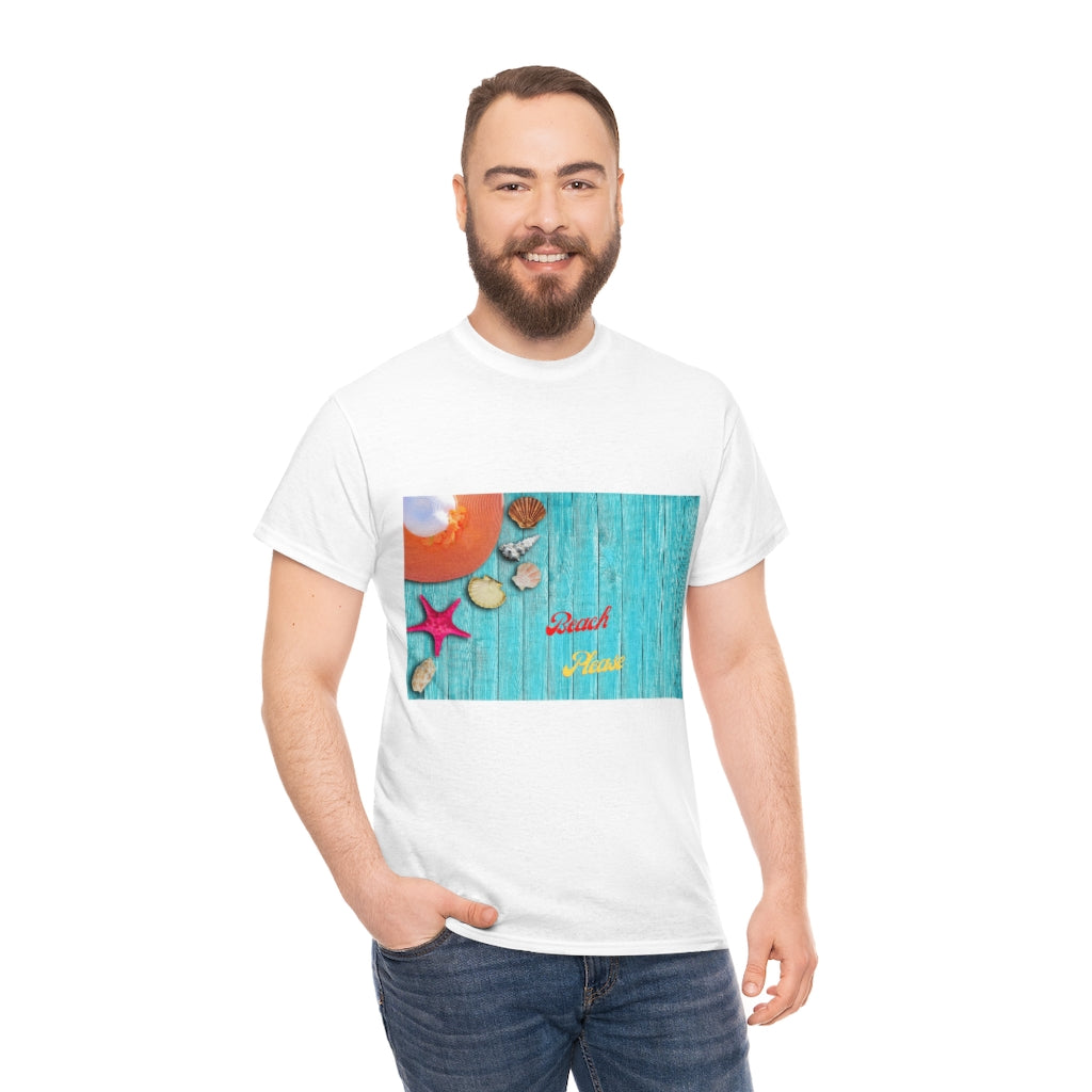 The Beach Please Unisex Heavy Cotton Tee