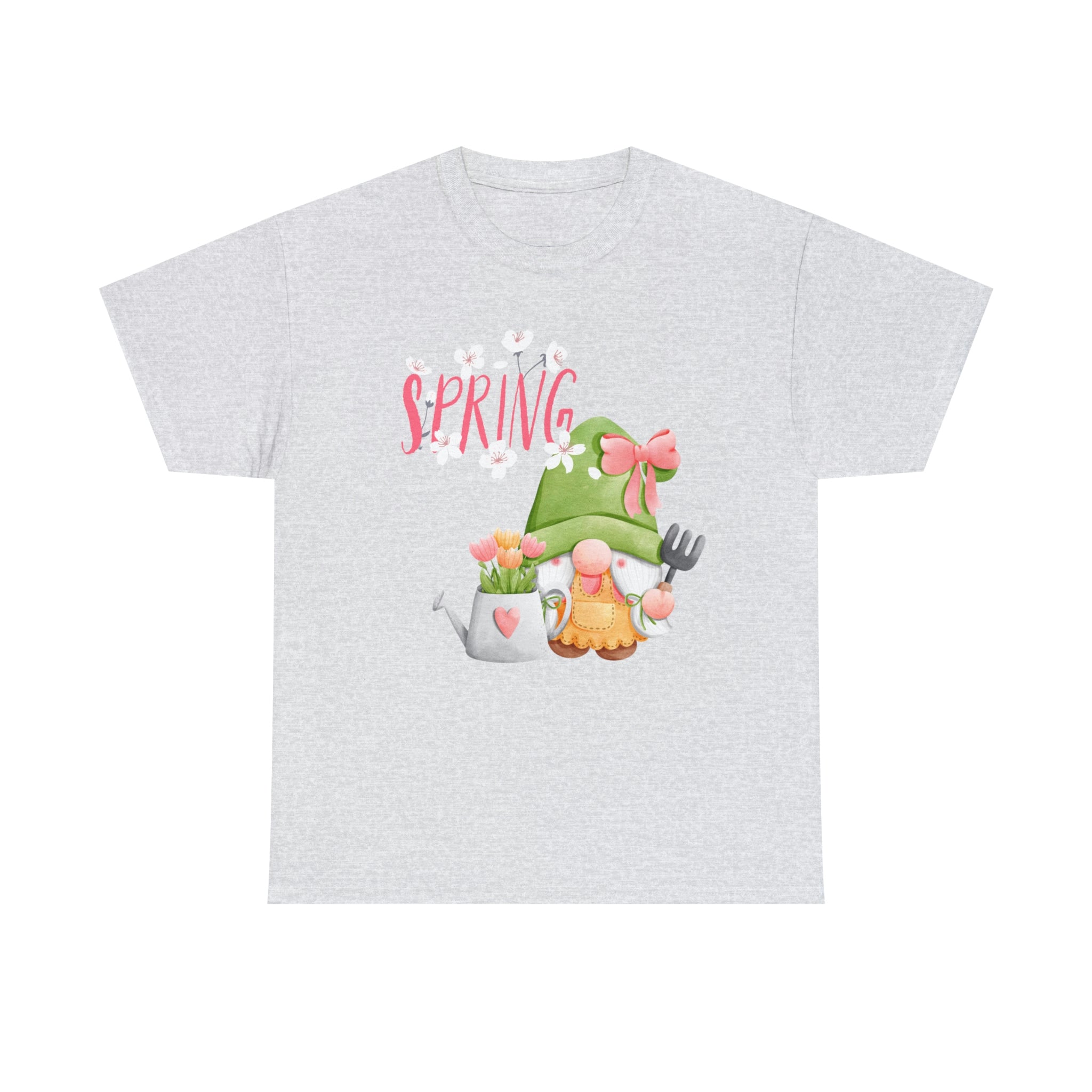 Gnome Happy Spring Unisex Heavy Cotton Tee