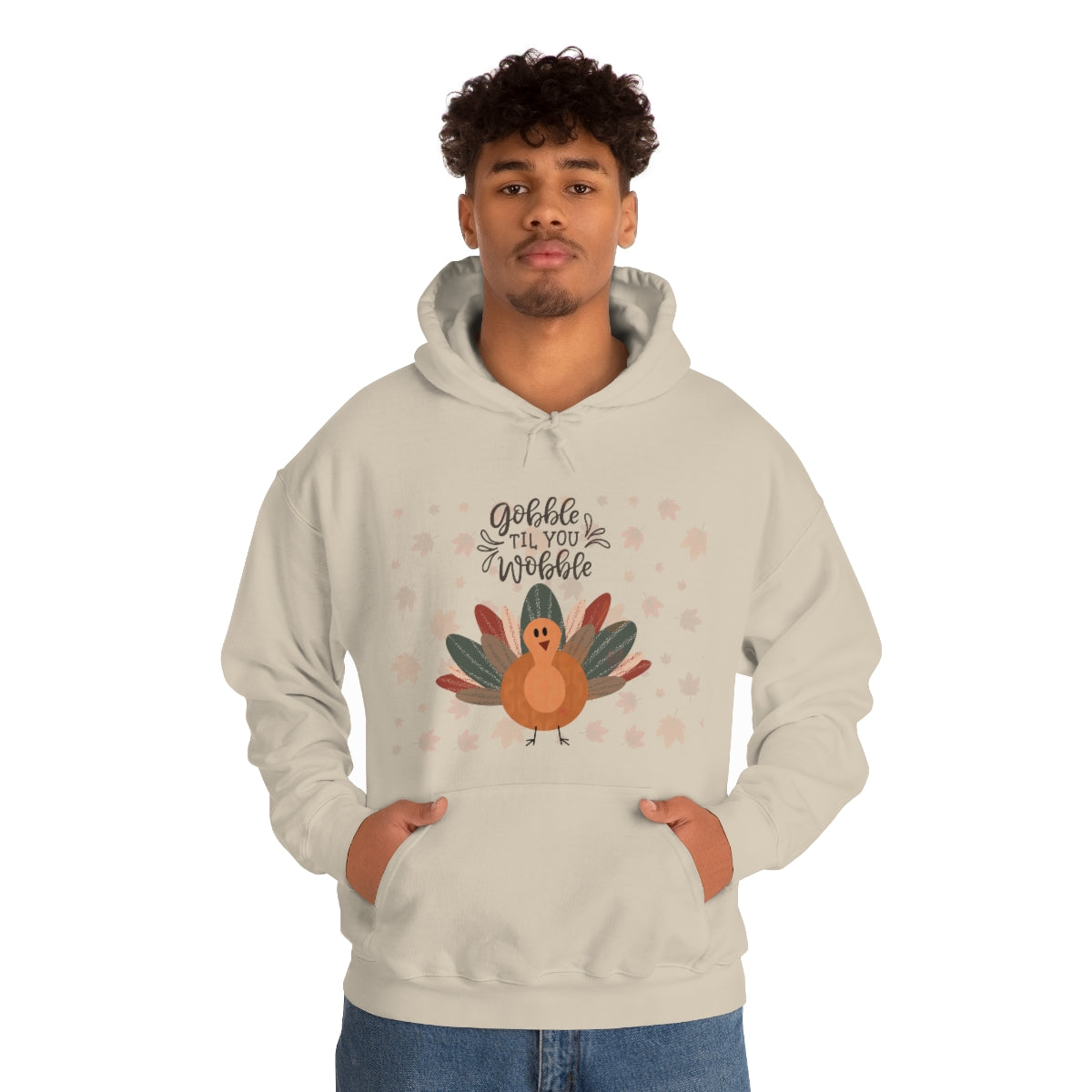 Gobble Til You Wobble Unisex Heavy Blend™ Hooded Sweatshirt