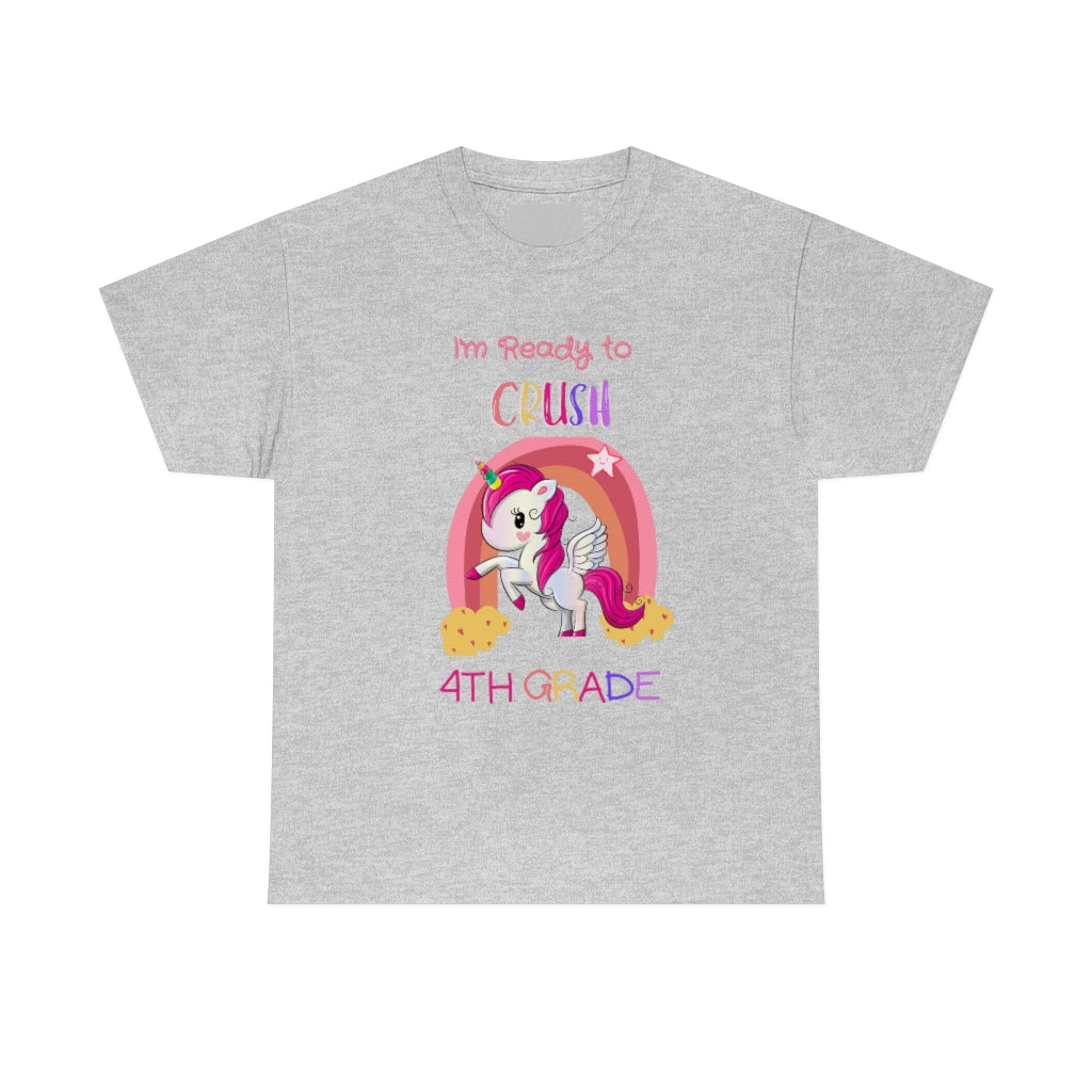 Ready to Crush 4th Grade Unisex Heavy Cotton Tee