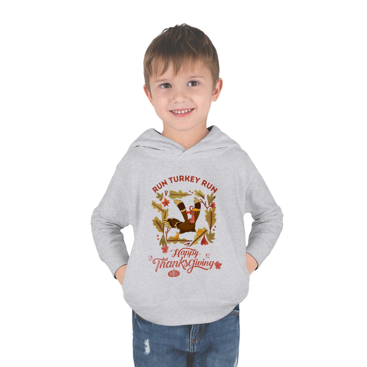 Run Turkey Run Toddler Pullover Fleece Hoodie