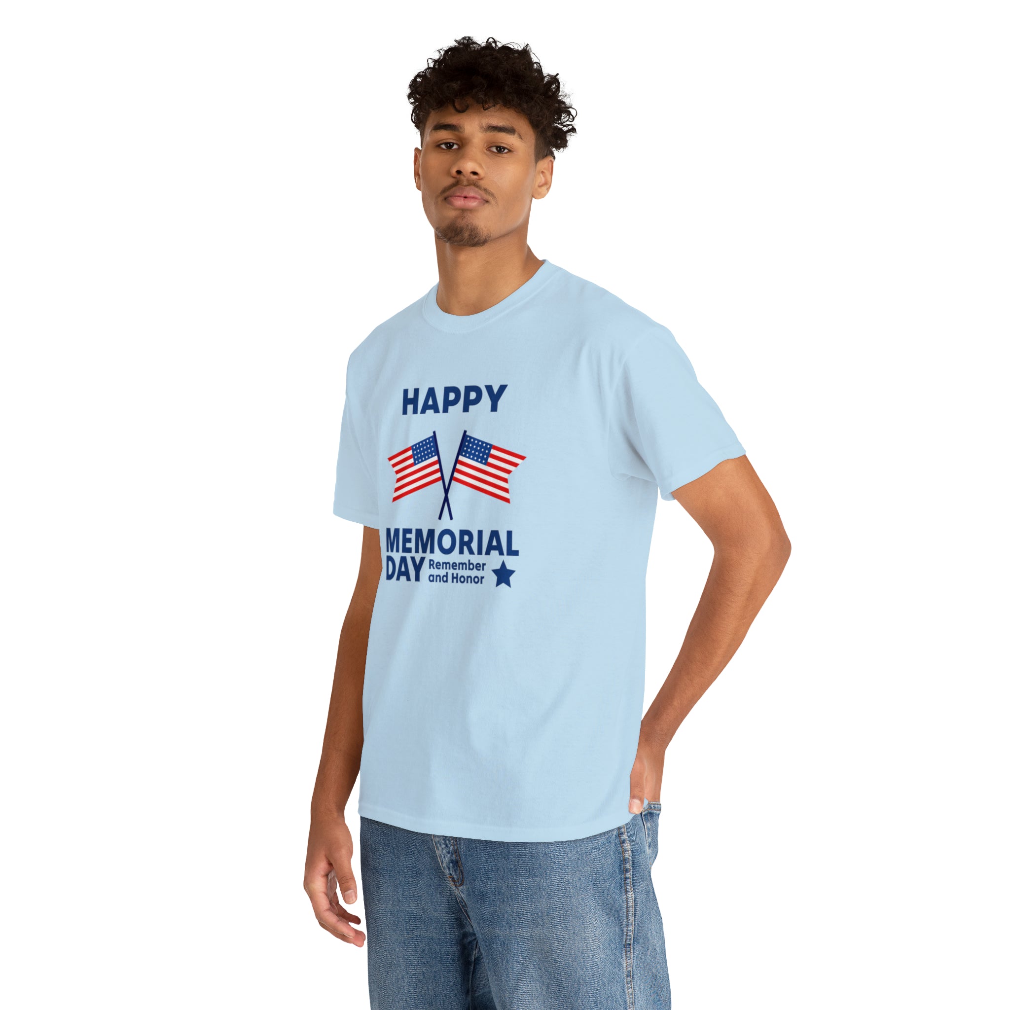 Happy Memorial Day Unisex Heavy Cotton Tee