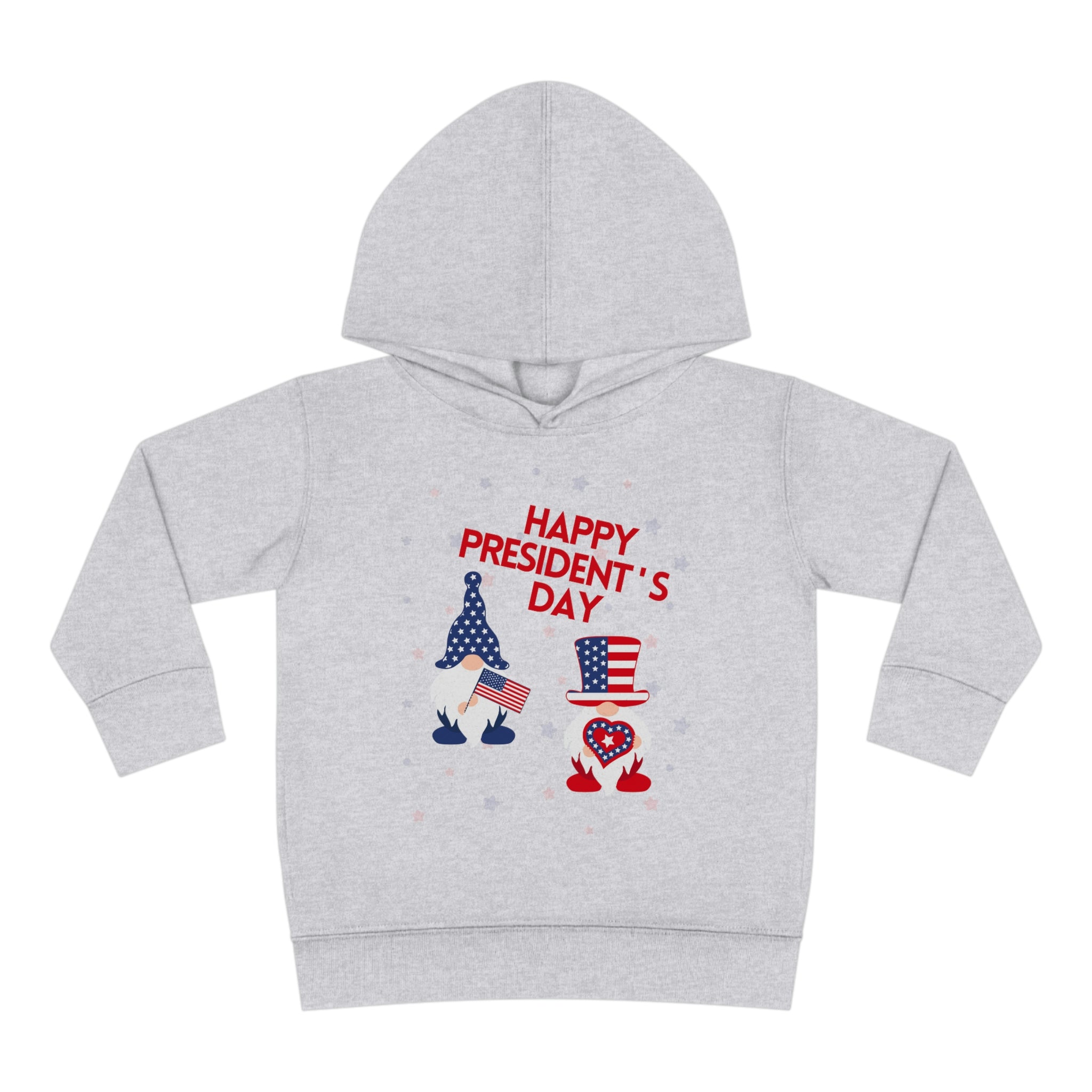 Happy President's Day Gnome Toddler Pullover Fleece Hoodie