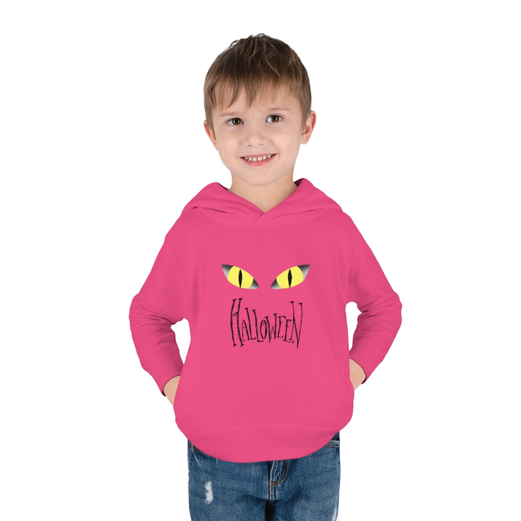 Halloween Cat's Eye Toddler Pullover Fleece Hoodie