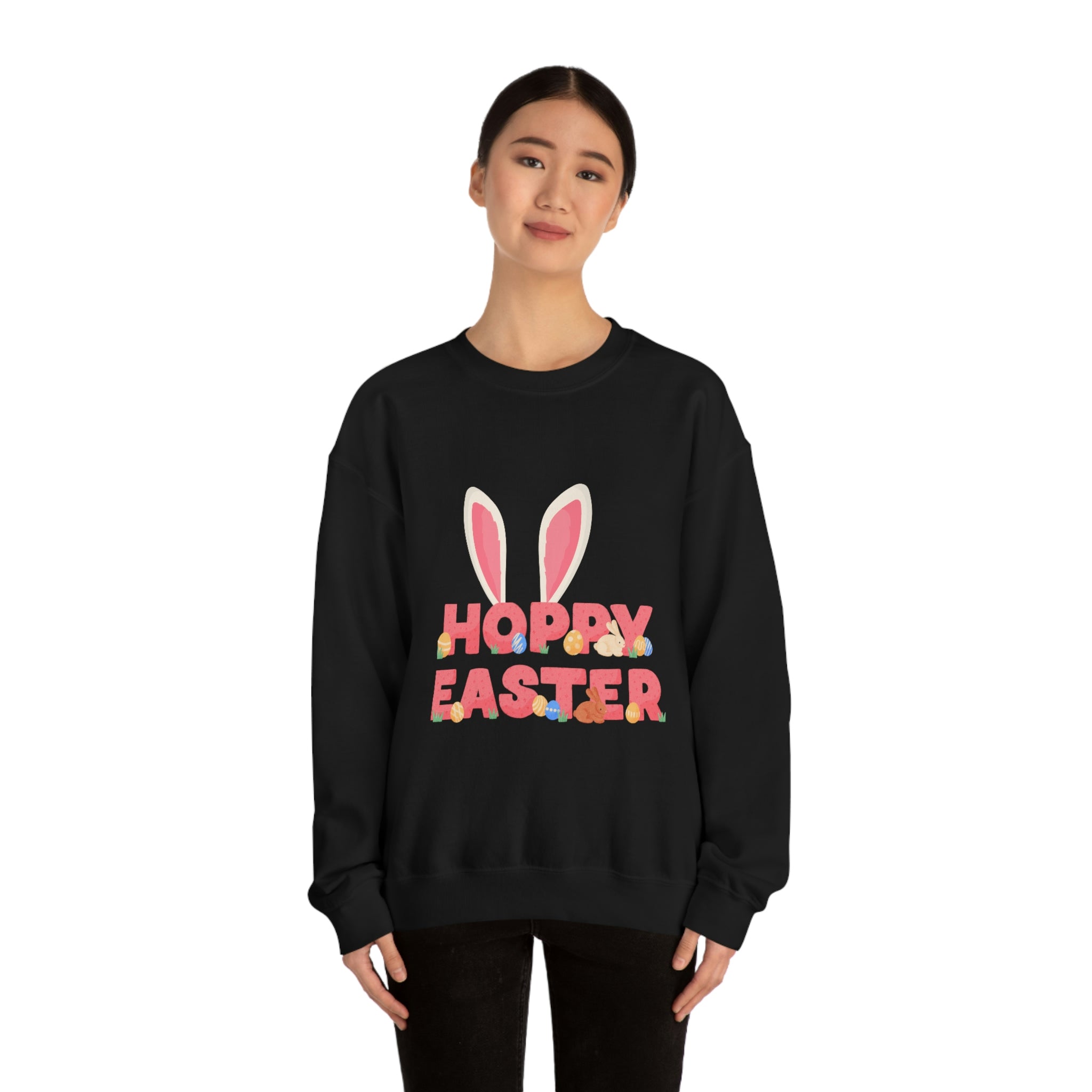 The Hoppy Easter Unisex Heavy Blend™ Crewneck Sweatshirt