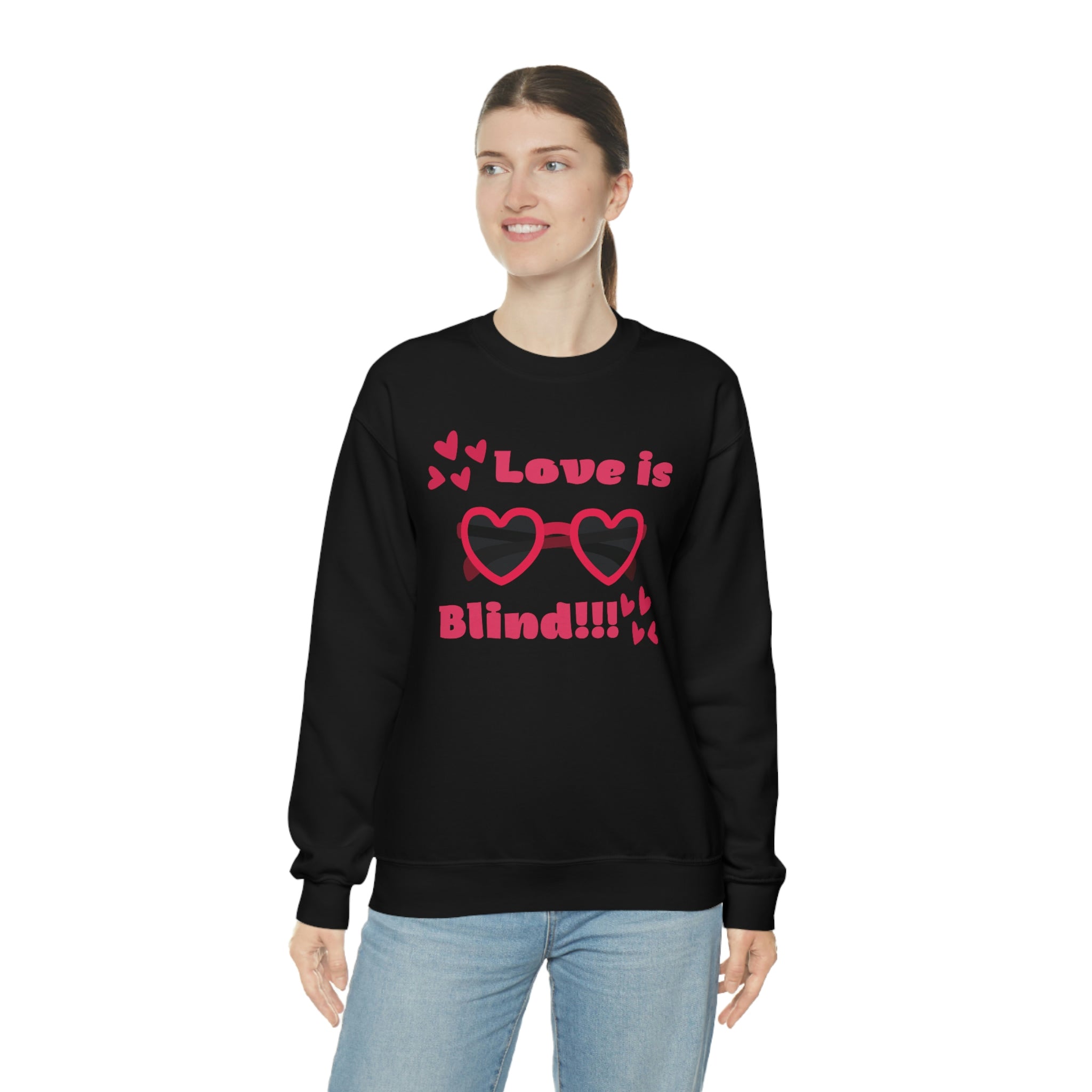 Love Is Blind!!! Unisex Heavy Blend™ Crewneck Sweatshirt