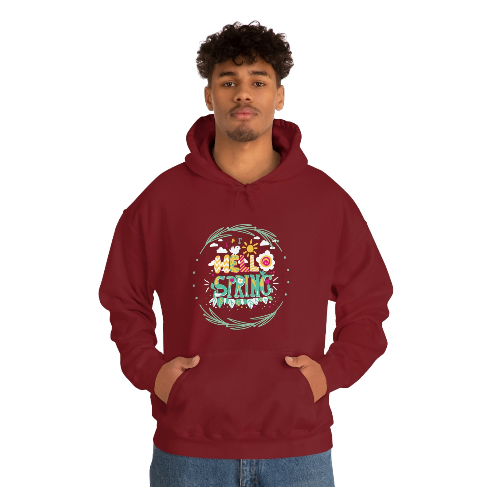 Hello Spring Unisex Heavy Blend™ Hooded Sweatshirt