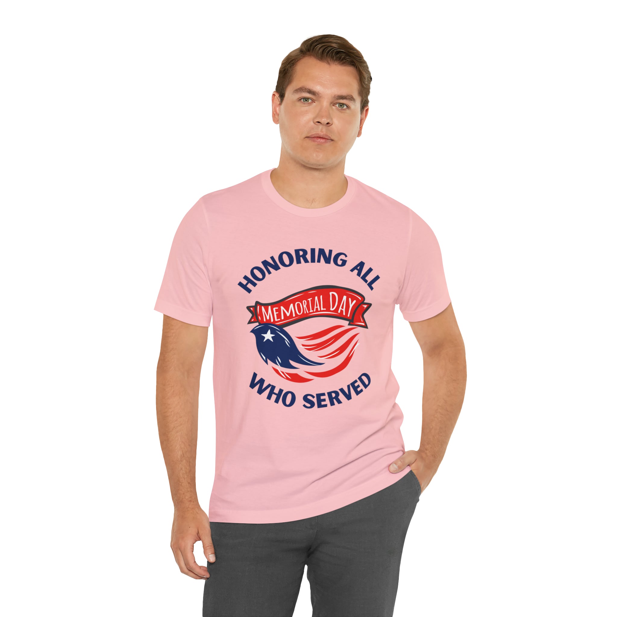 Memorial Day Honoring All Who Served Unisex Jersey Short Sleeve Tee