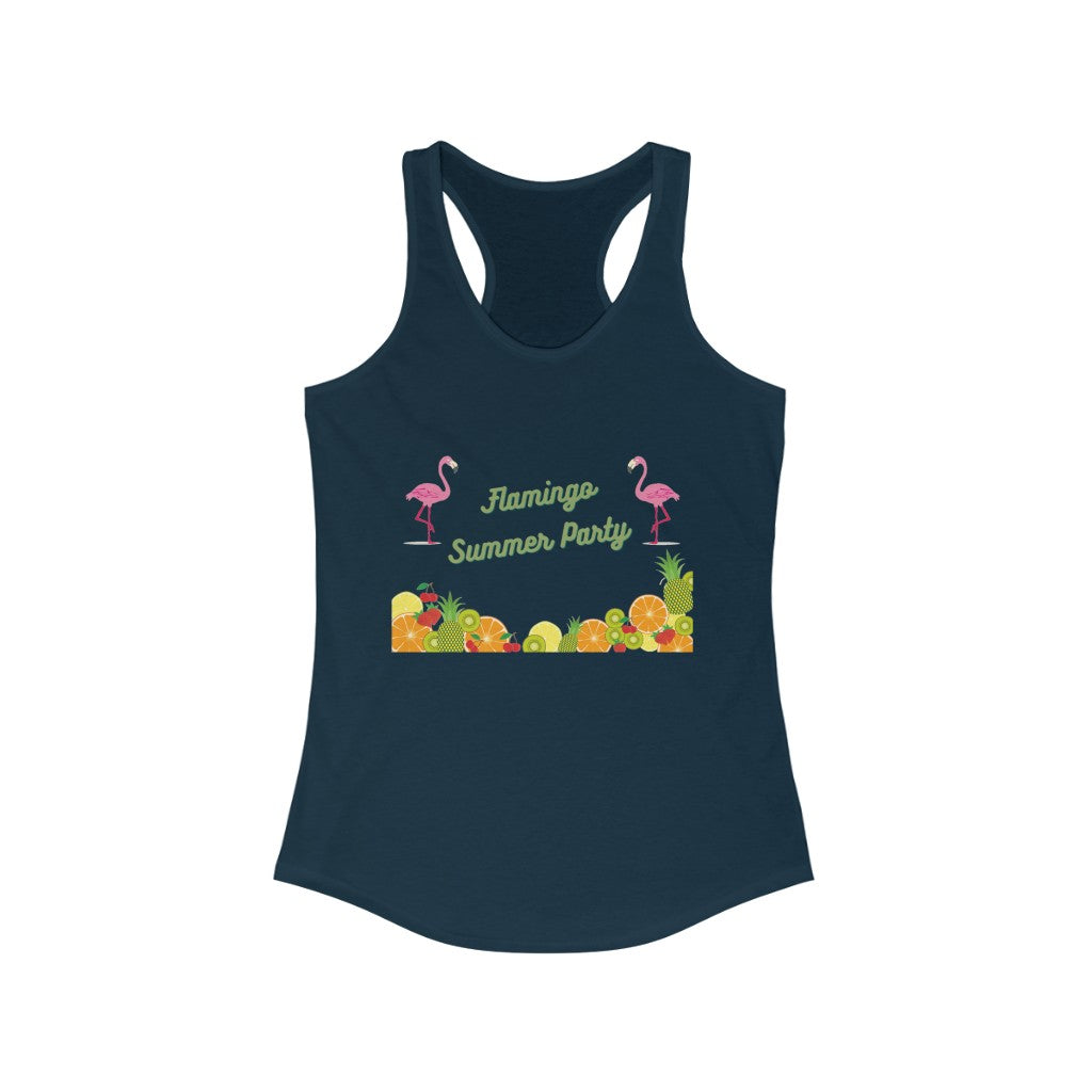 Flamingo Summer Party Women's Ideal Racerback Tank