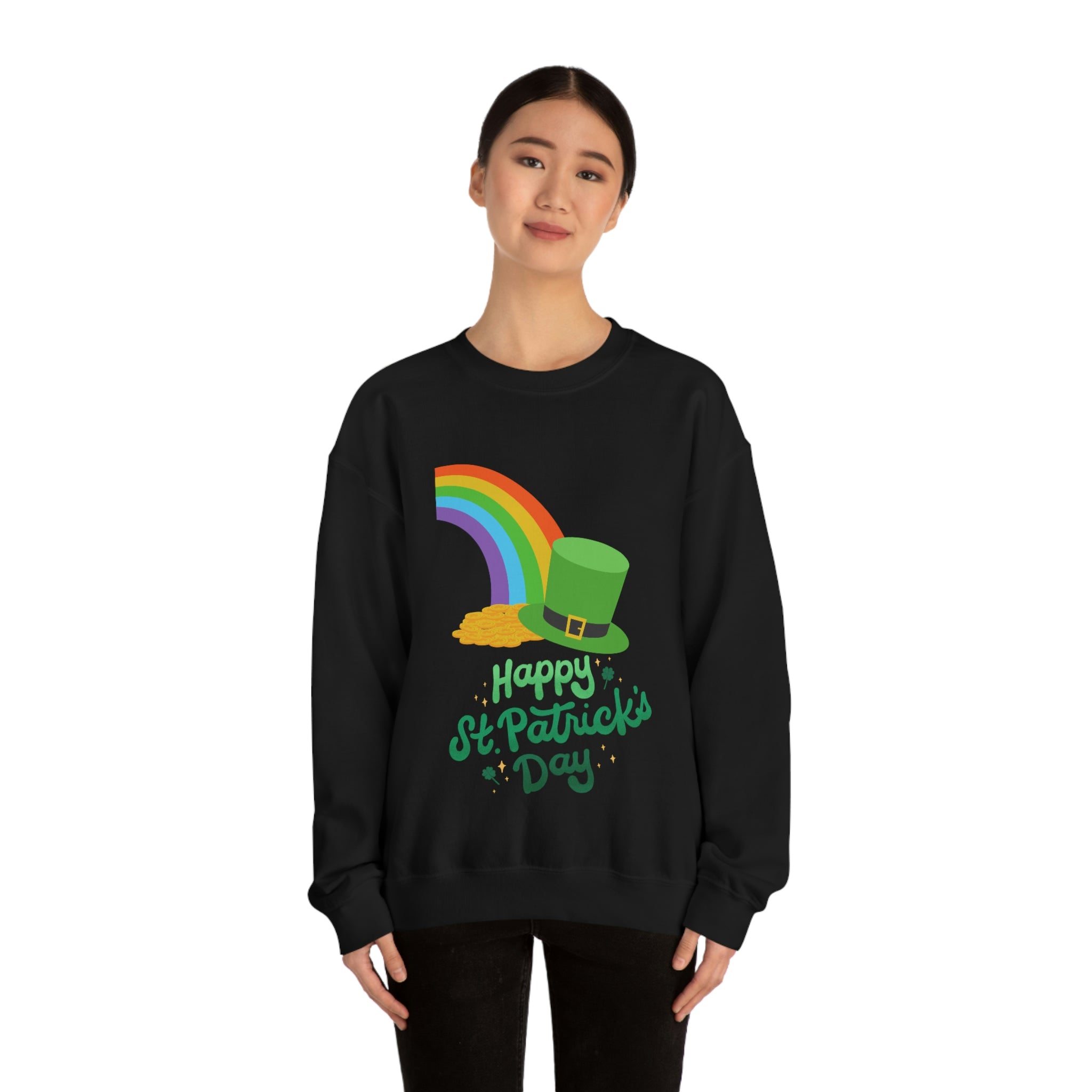 Happy Saint Patrick Day Unisex Heavy Blend™ Crewneck Sweatshirt