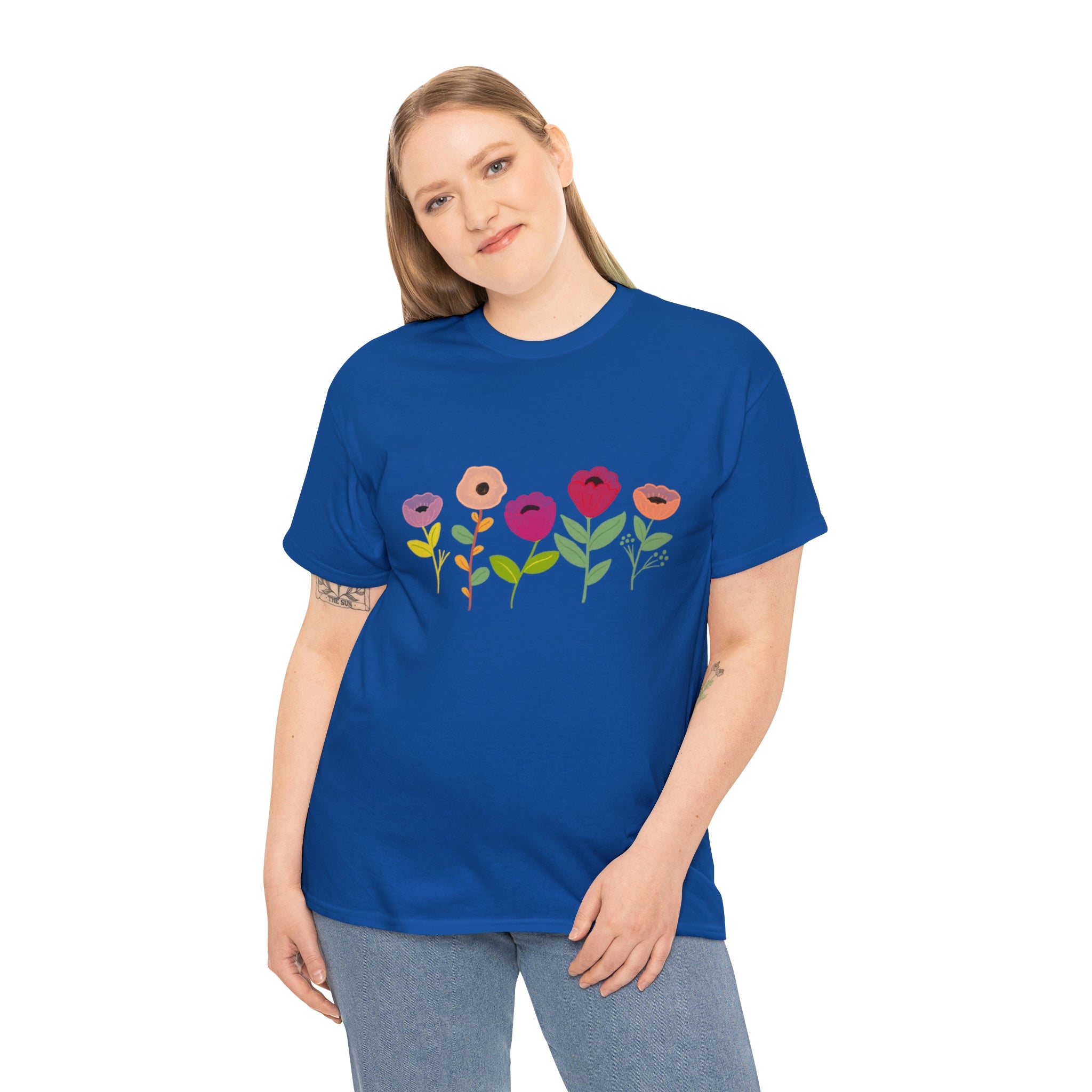 Spring Flowers Unisex Heavy Cotton Tee