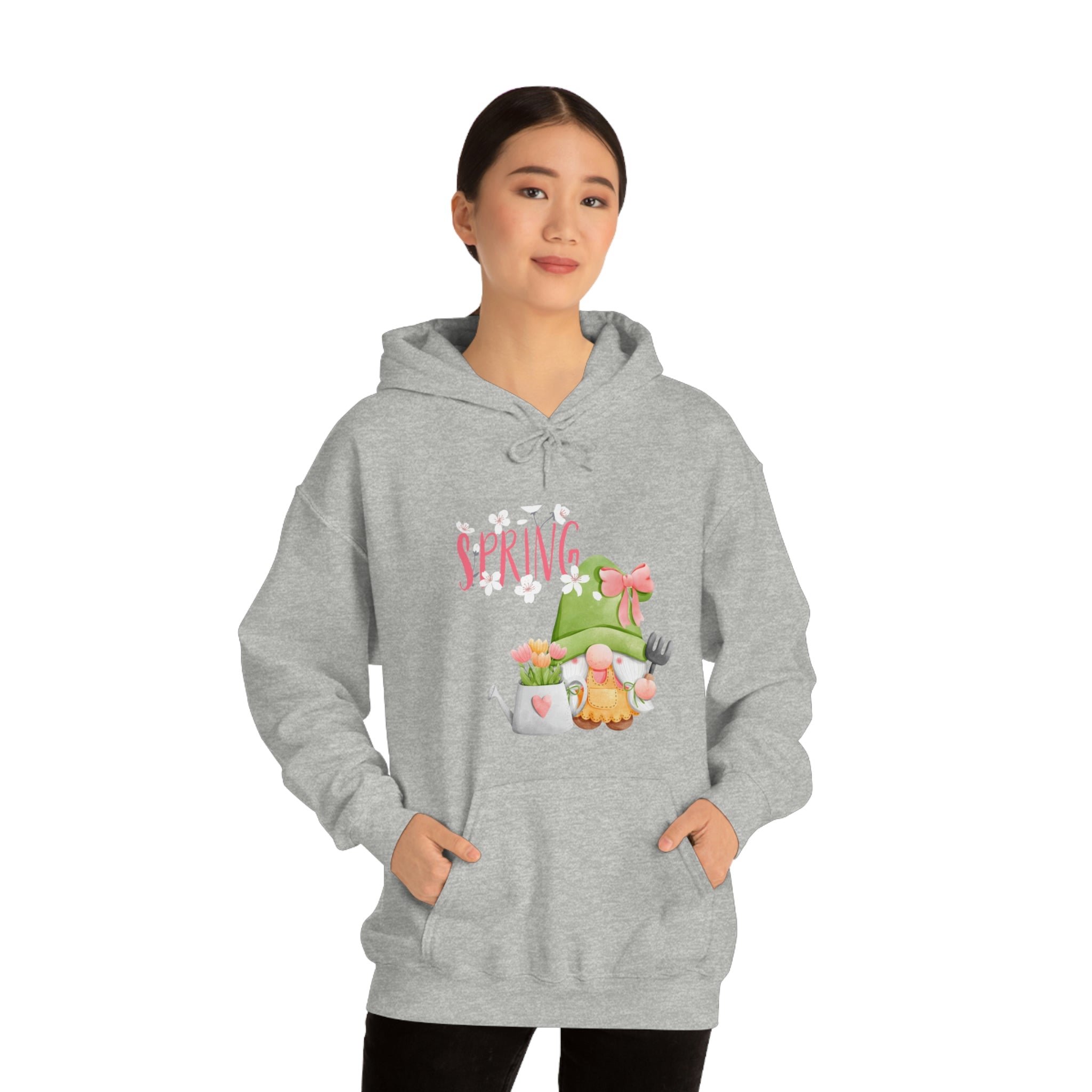 Gnome Happy Spring Unisex Heavy Blend™ Hooded Sweatshirt