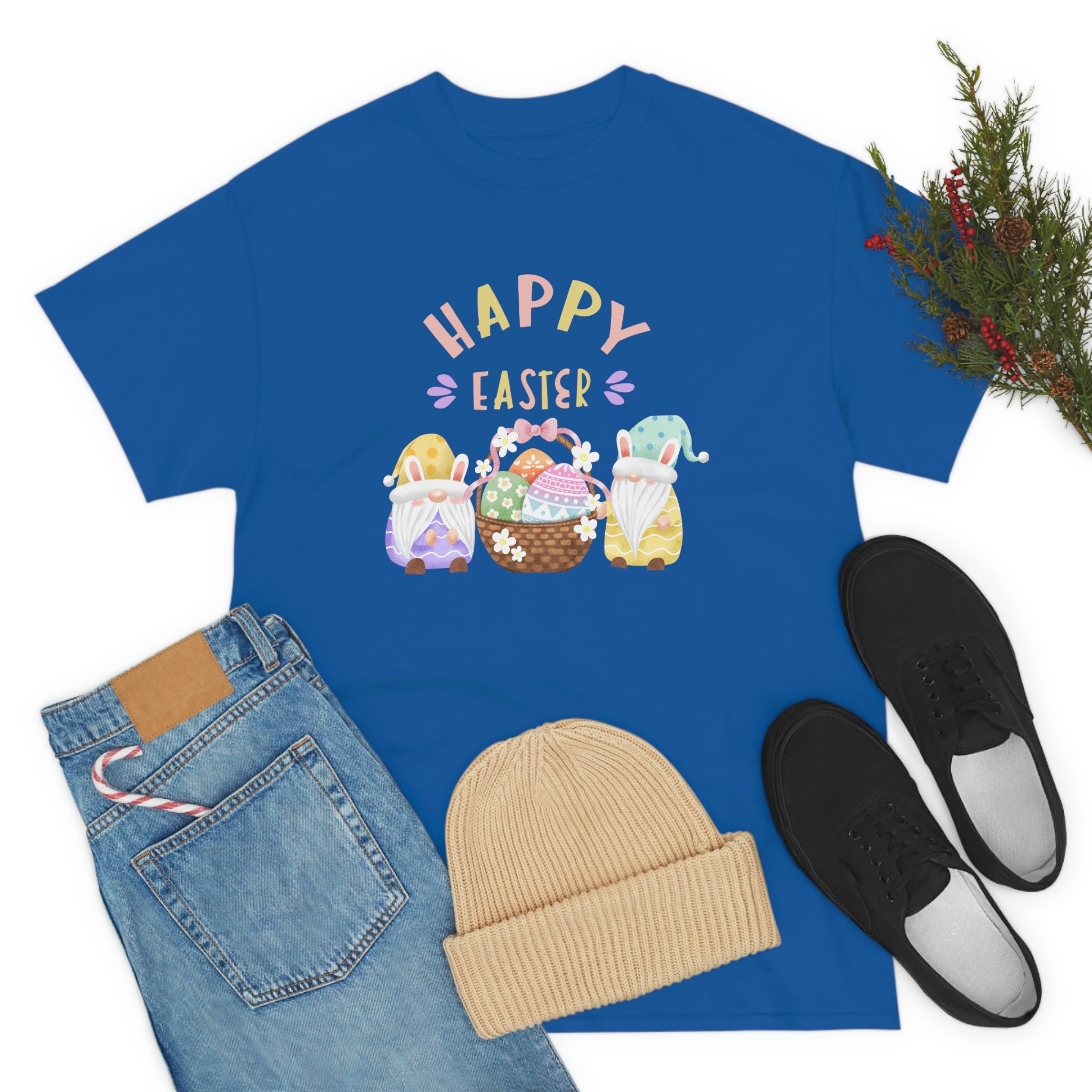 Happy Easter Gnome Unisex Heavy Cotton Tee