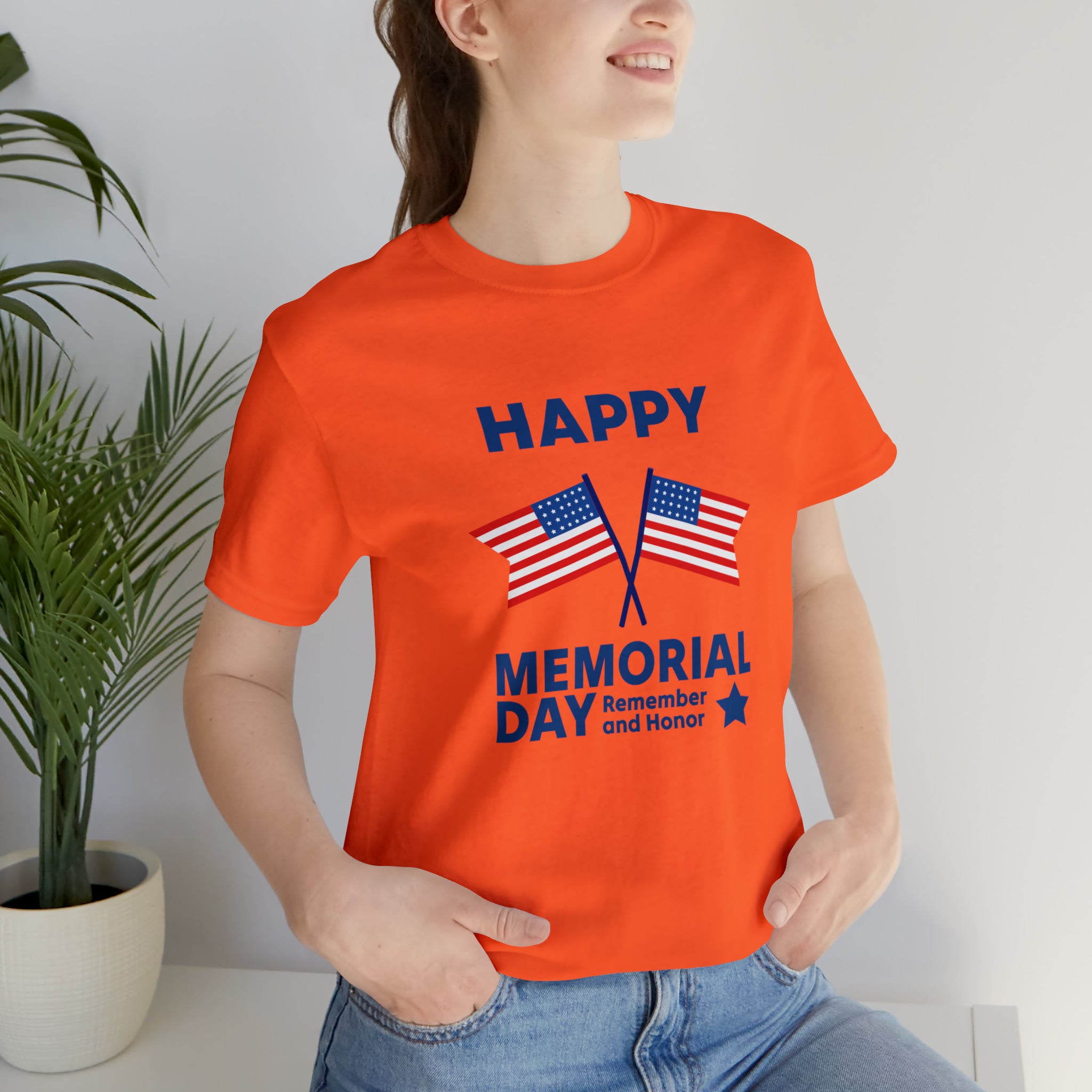 Happy Memorial Day Unisex Jersey Short Sleeve Tee