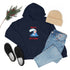 Surfing Santa Unisex Heavy Blend™ Hooded Sweatshirt