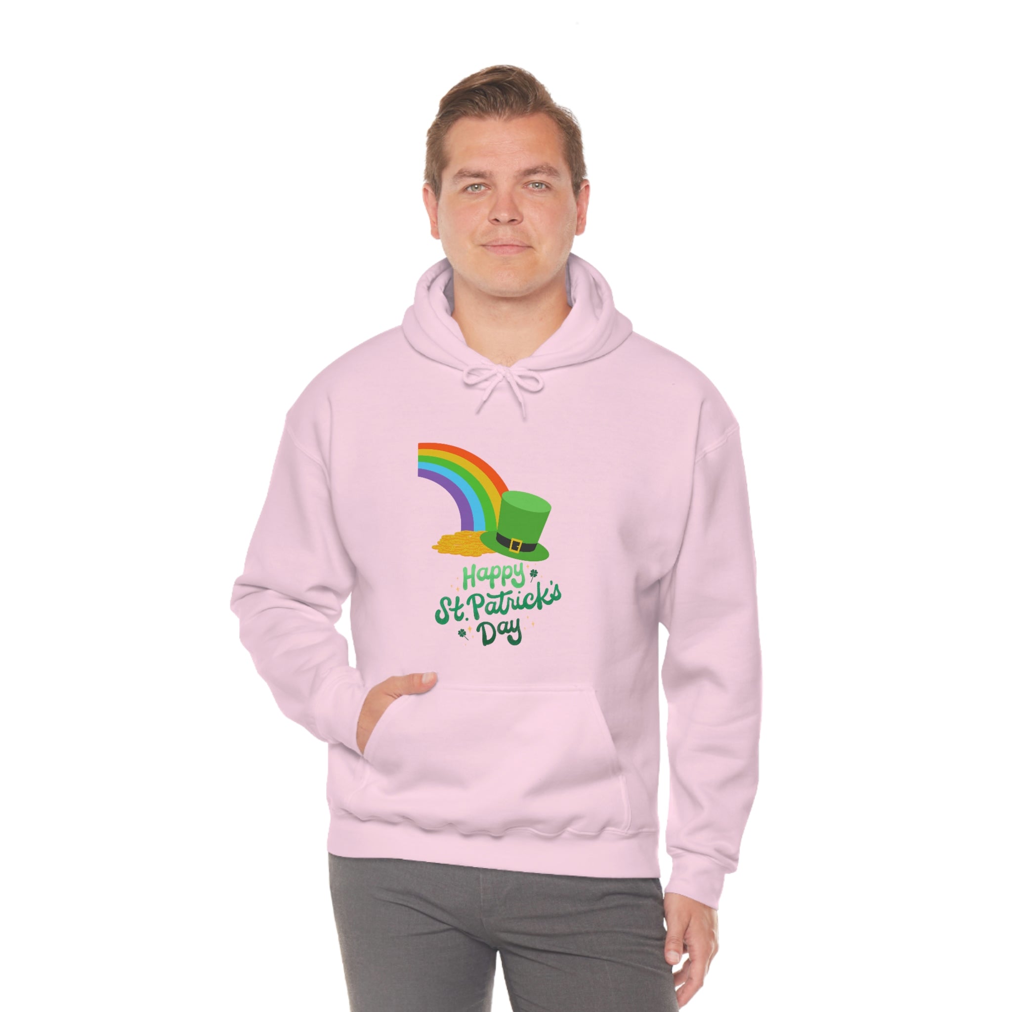 Happy Saint Patrick Day Unisex Heavy Blend™ Hooded Sweatshirt