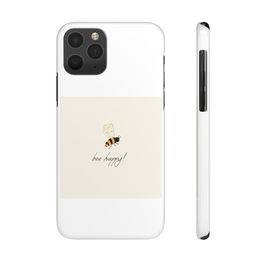 Bee Happy Slim Phone Cases, Case-Mate