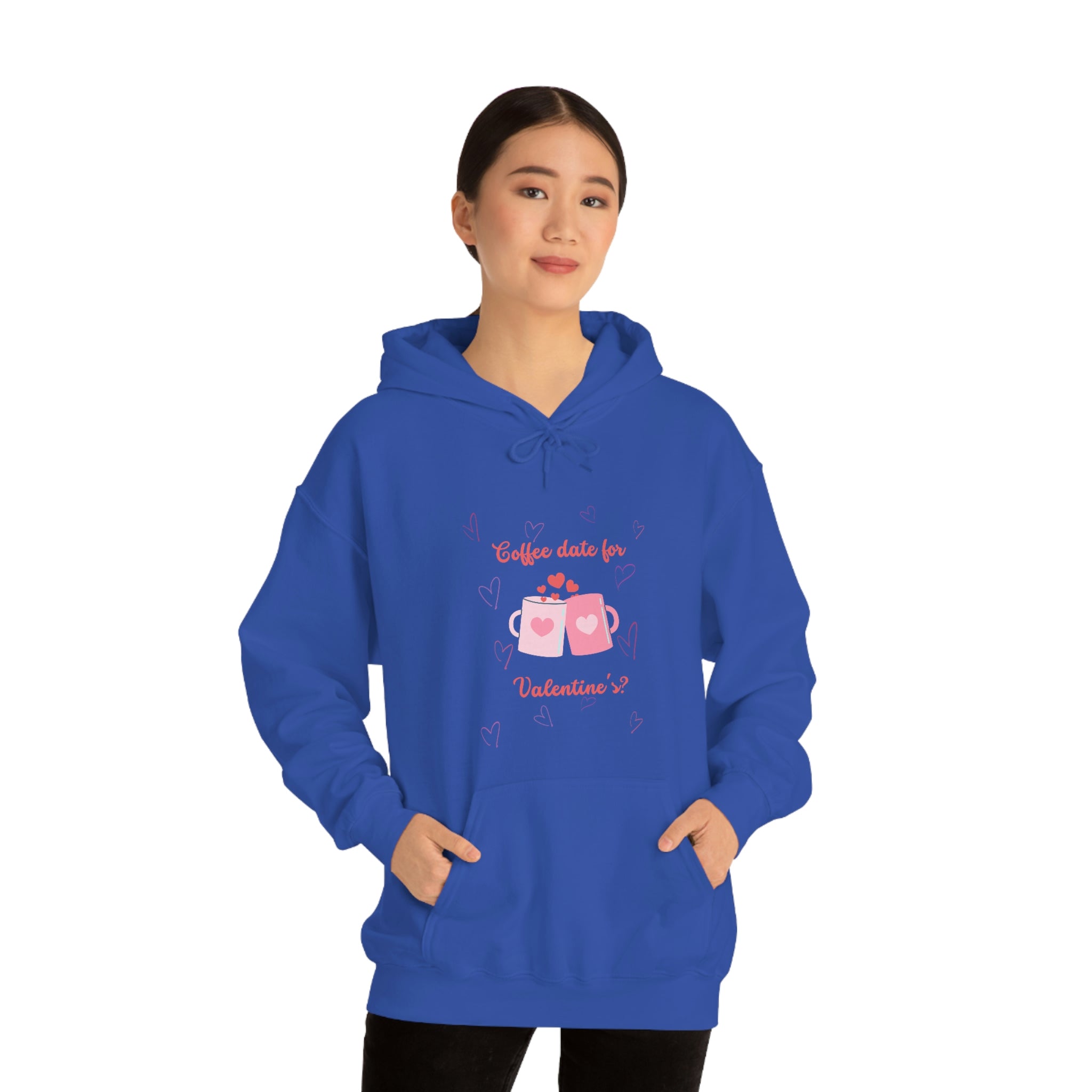 Coffee Date For Valentine's Unisex Heavy Blend™ Hooded Sweatshirt