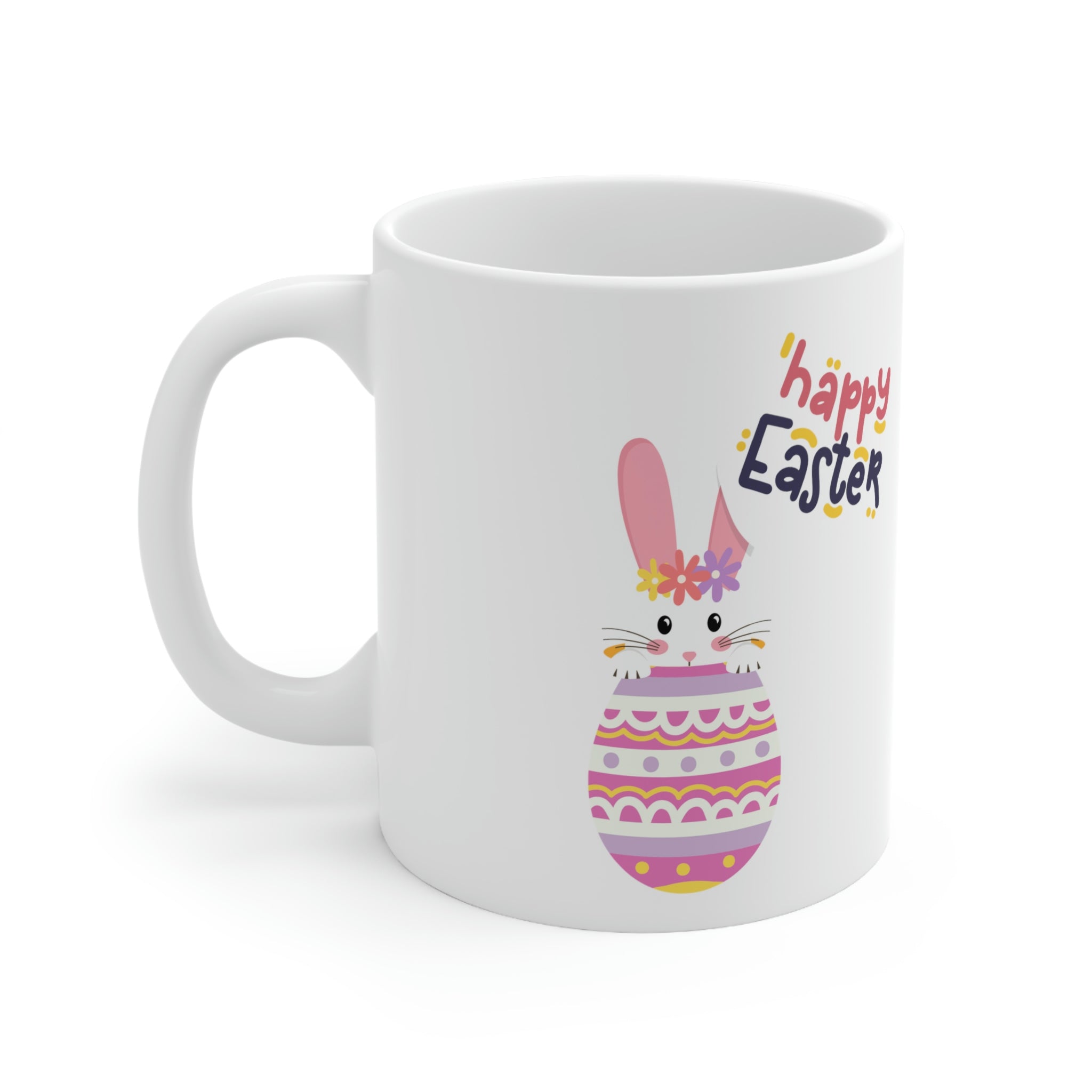 Happy Easter Day Bunny Ceramic Mug 11oz