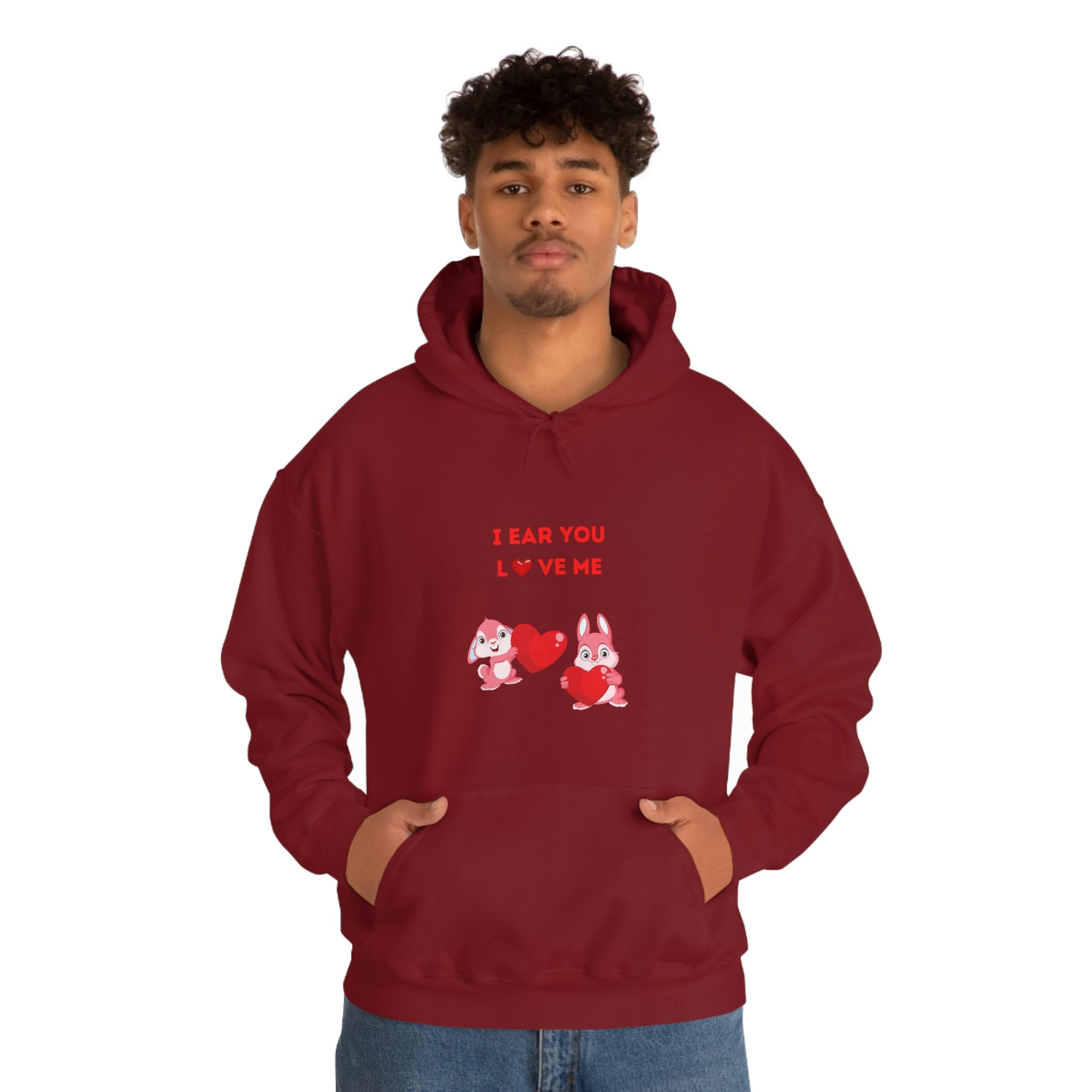 I Ear You Love Me Unisex Heavy Blend™ Hooded Sweatshirt