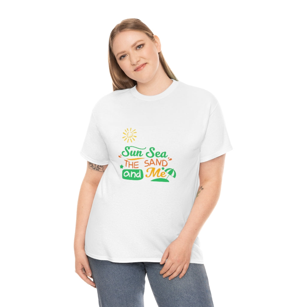 Sun Sea The Sand and Me Unisex Heavy Cotton Tee