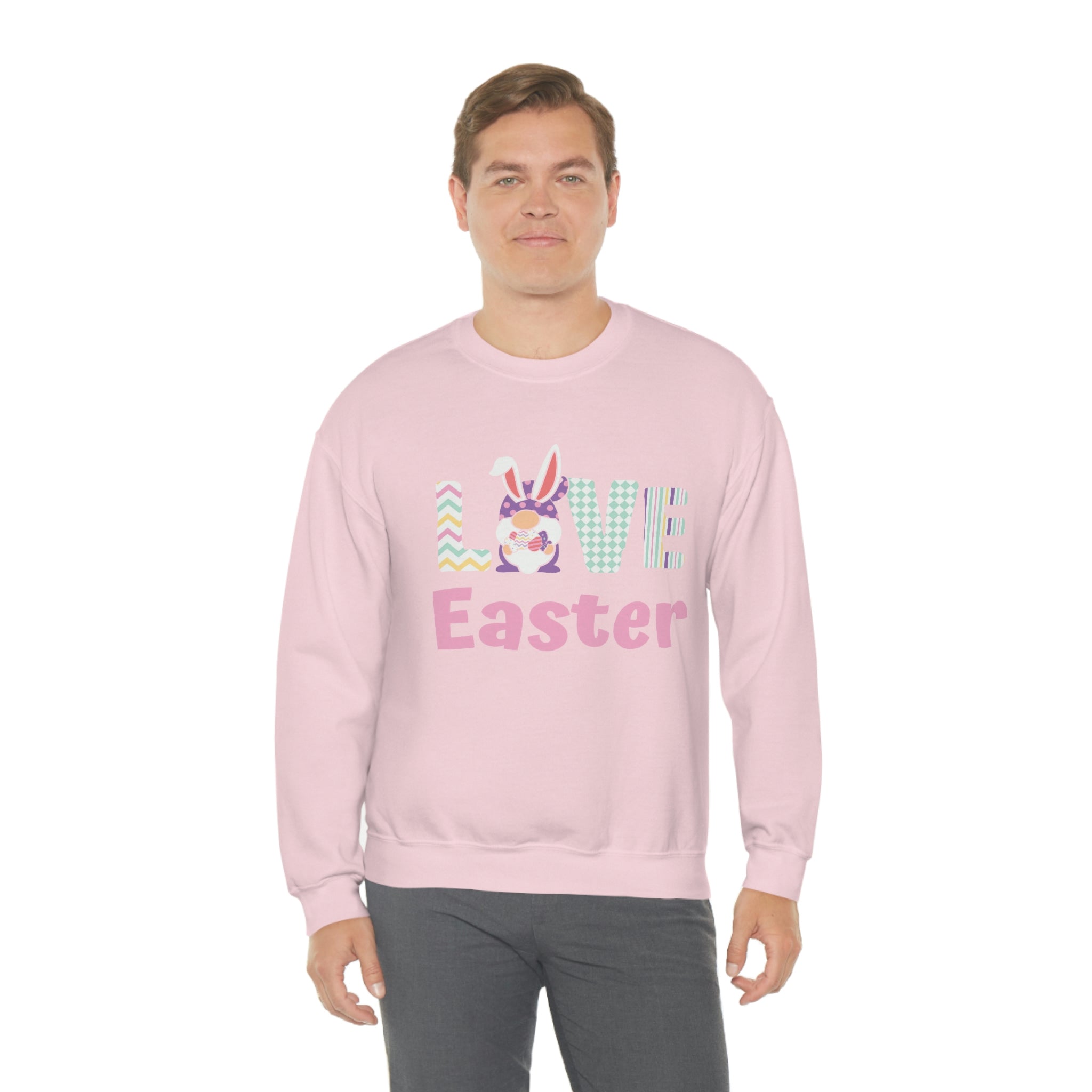 Gnome Love Easter Unisex Heavy Blend™ Crewneck Sweatshirt