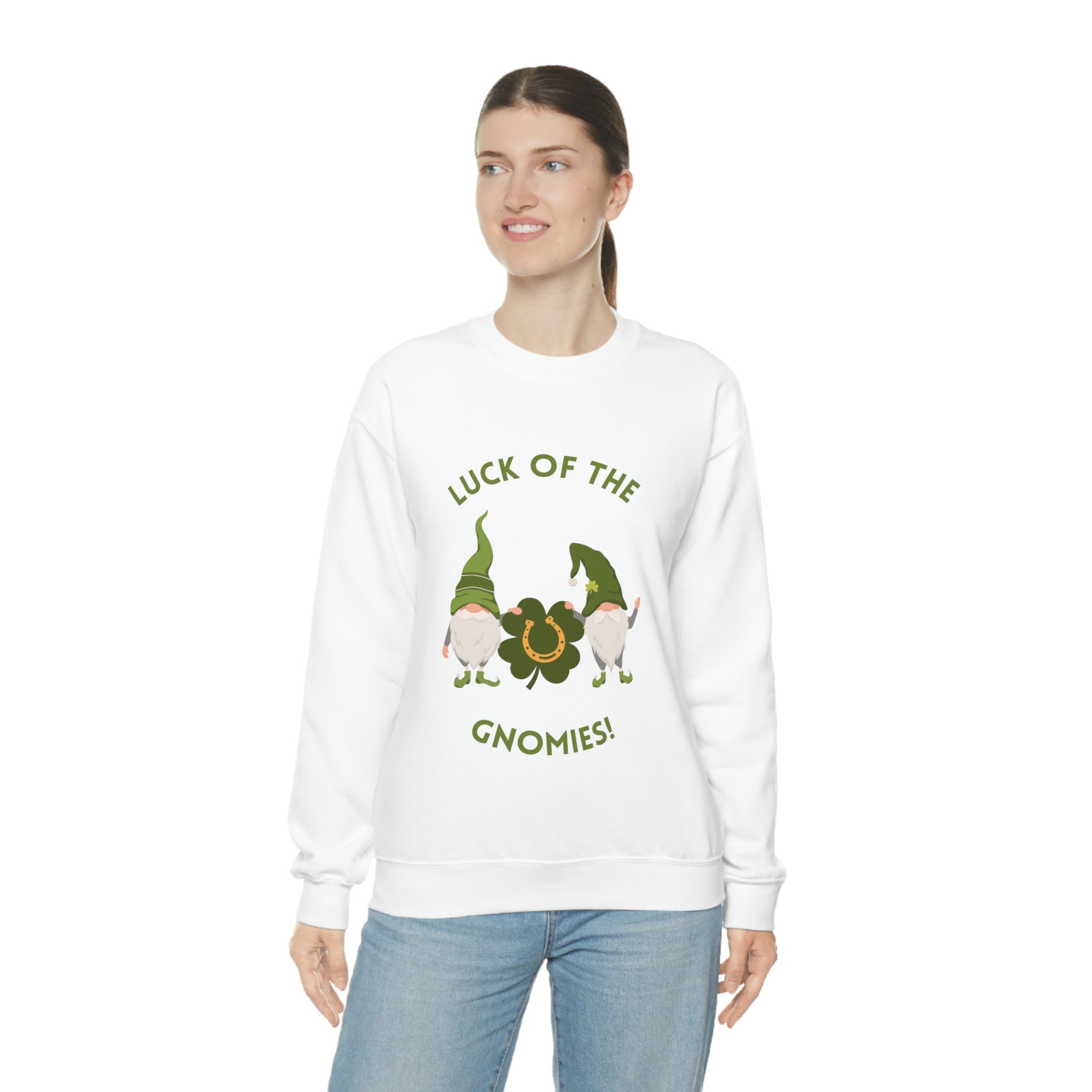 The Luck Of The Gnomies! Unisex Heavy Blend™ Crewneck Sweatshirt