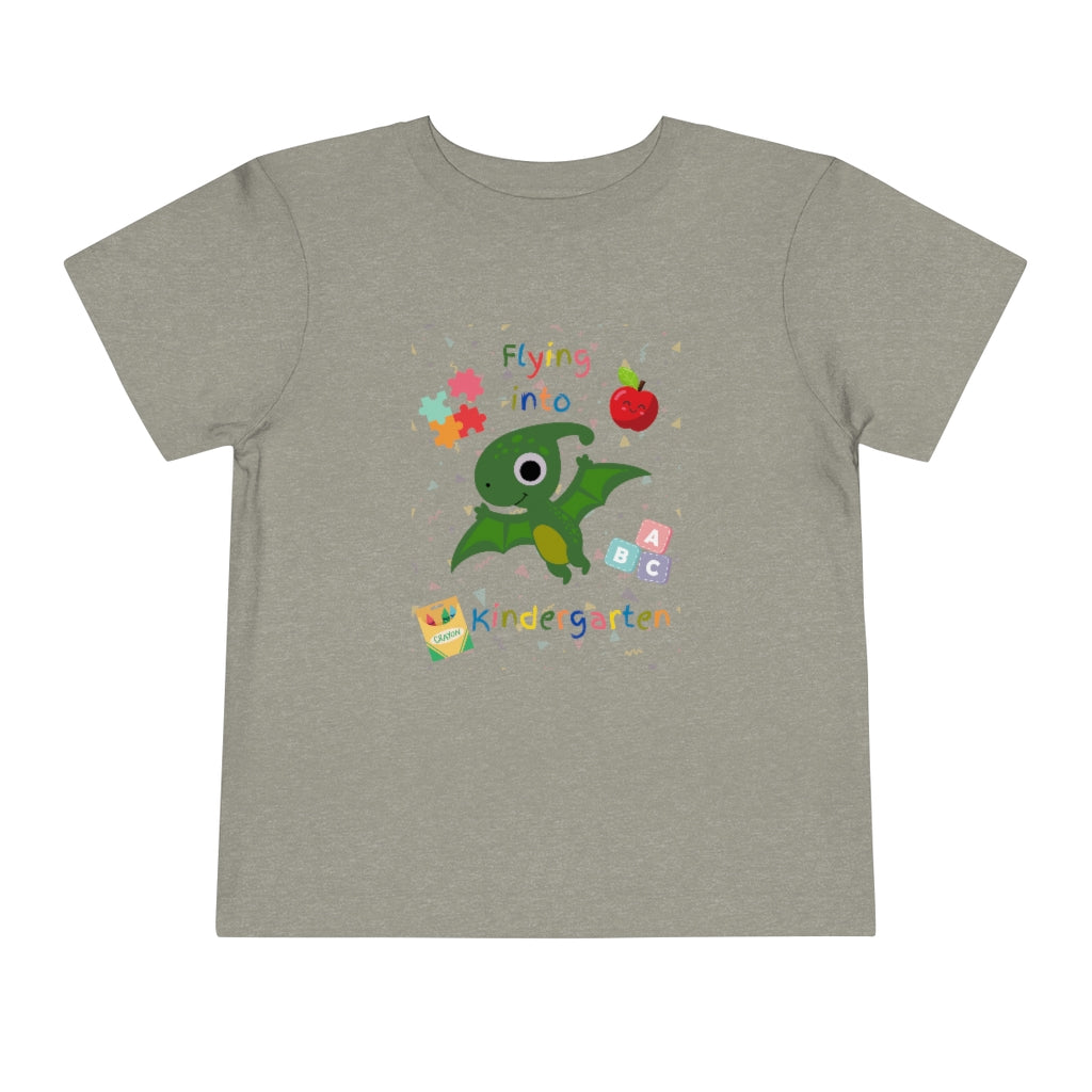 Flying Into Kindergarten Toddler Short Sleeve Tee