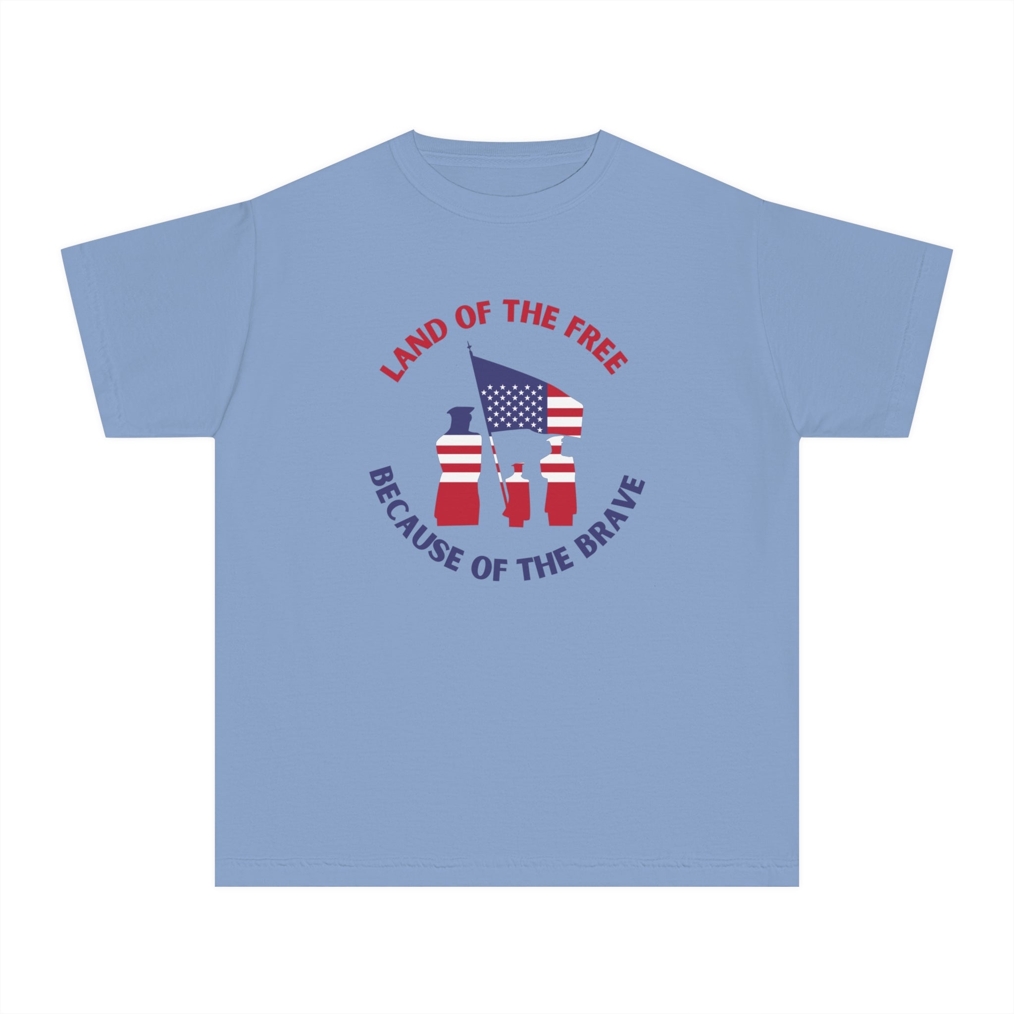 Memorial Day Land Of The Free Youth Midweight Tee