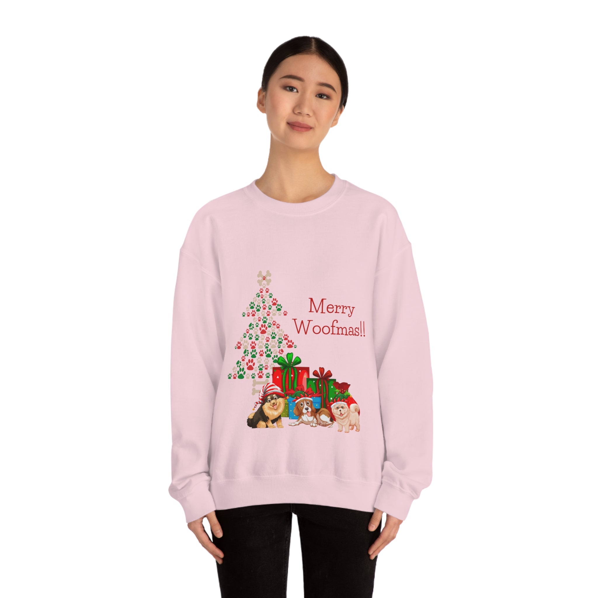 Merry Woolfmas Unisex Heavy Blend™ Crewneck Sweatshirt