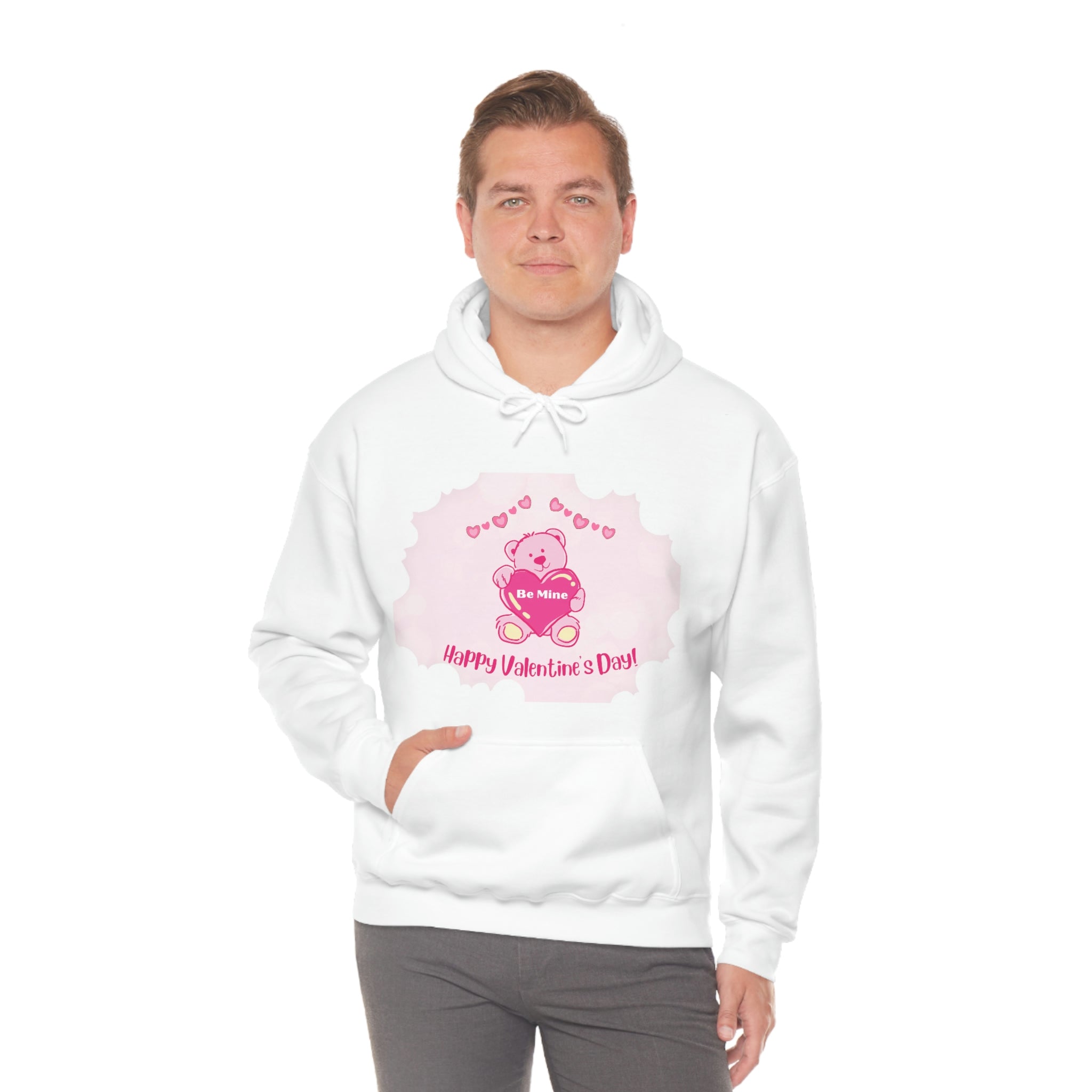 Happy Valentine's Day Be Mine Unisex Heavy Blend™ Hooded Sweatshirt