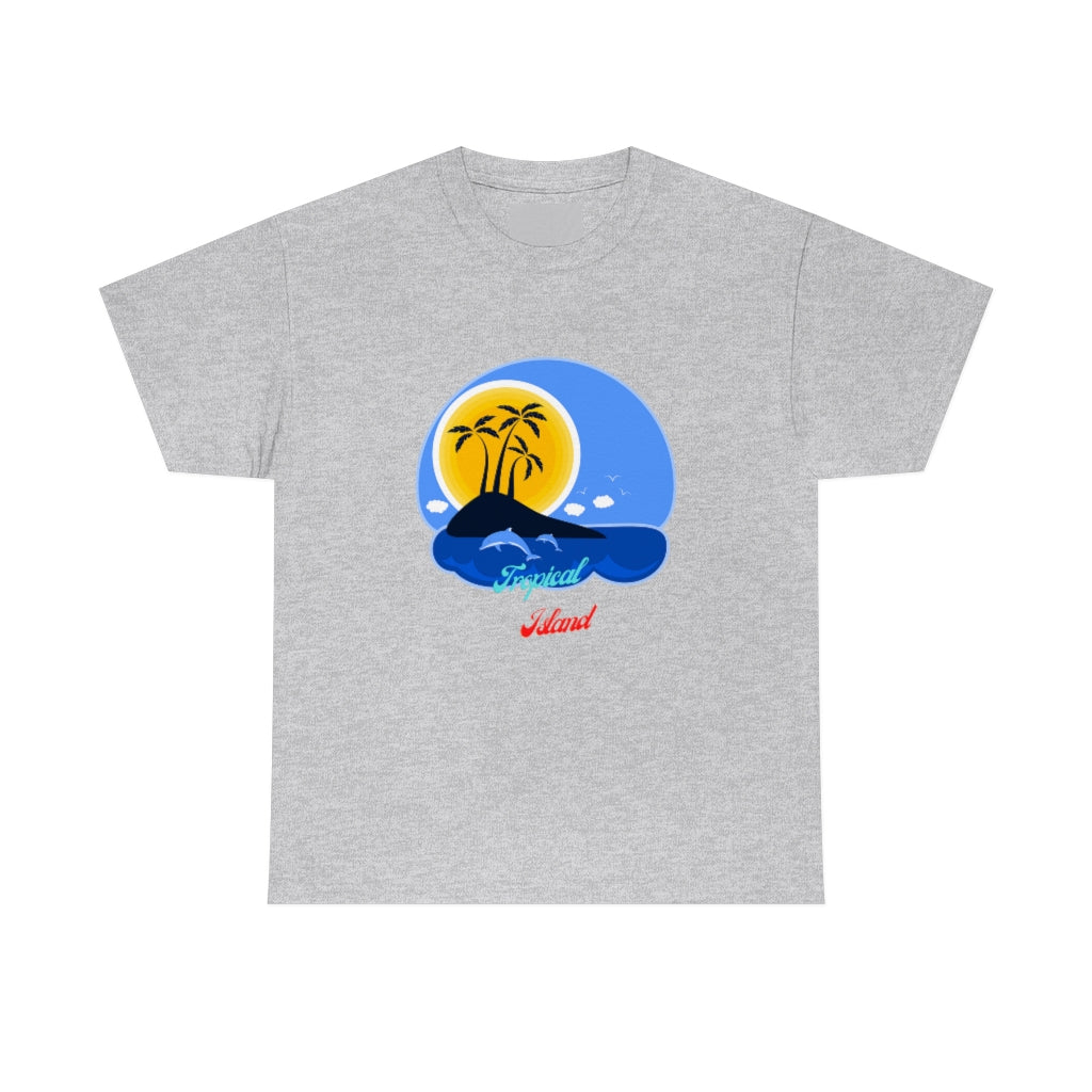Tropical Island Unisex Heavy Cotton Tee