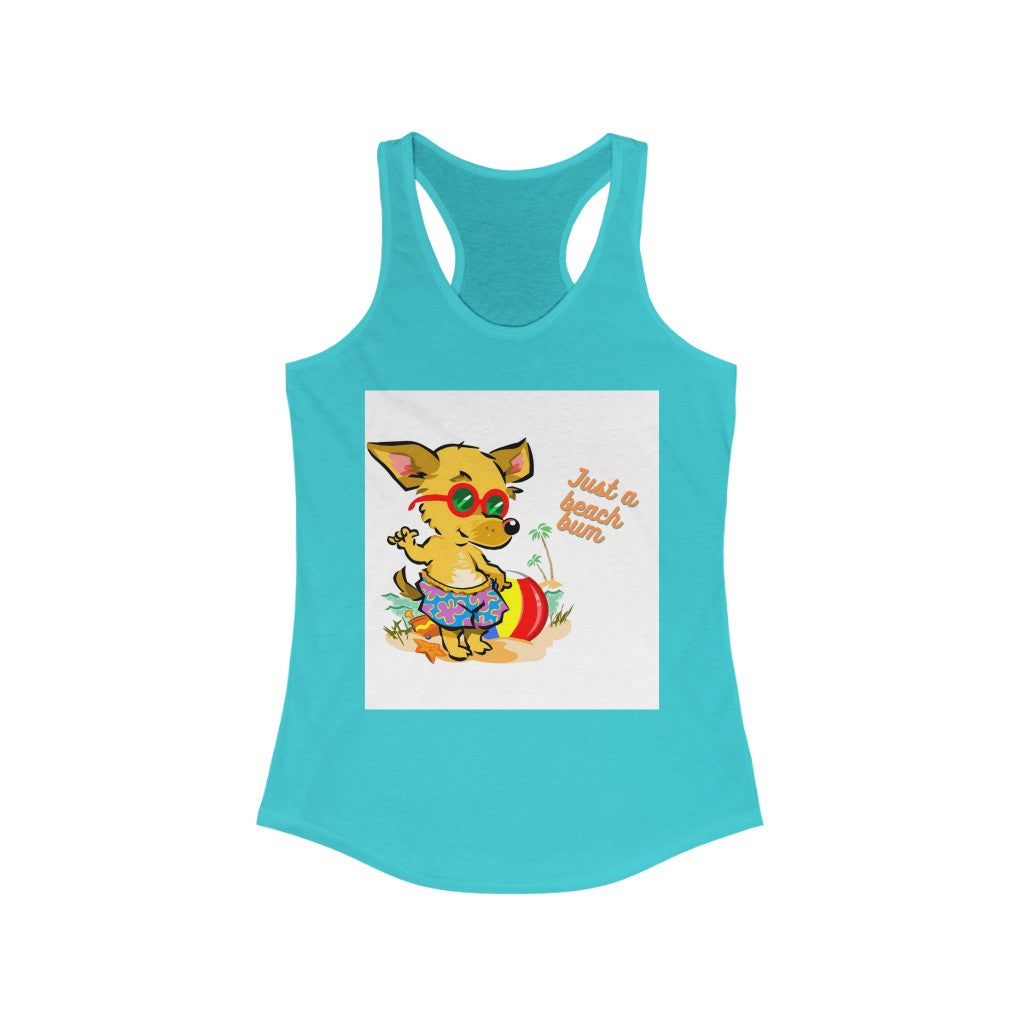 Just A Beach Bum Women's Ideal Racerback Tank